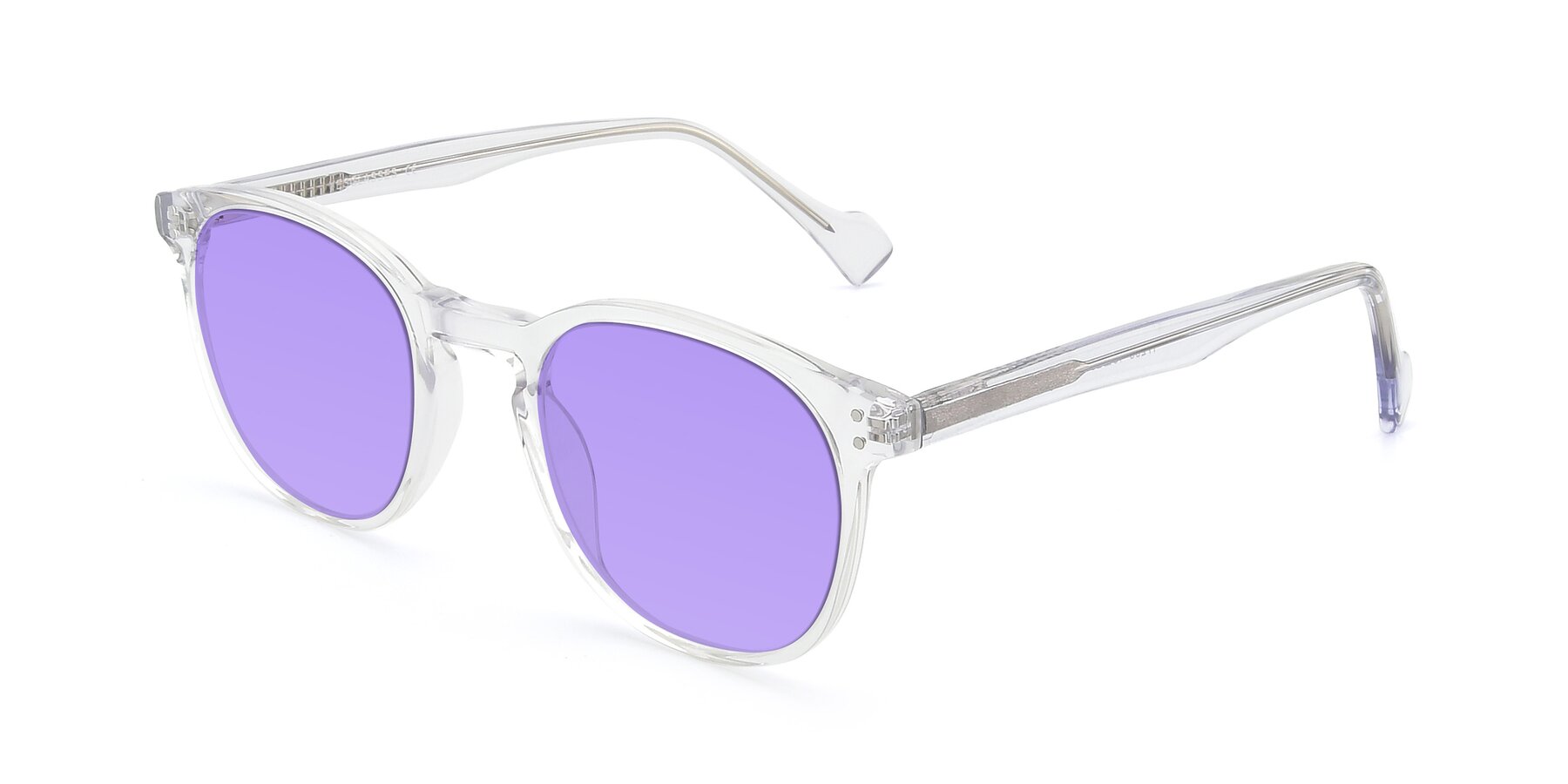 Angle of 17293 in Clear with Medium Purple Tinted Lenses