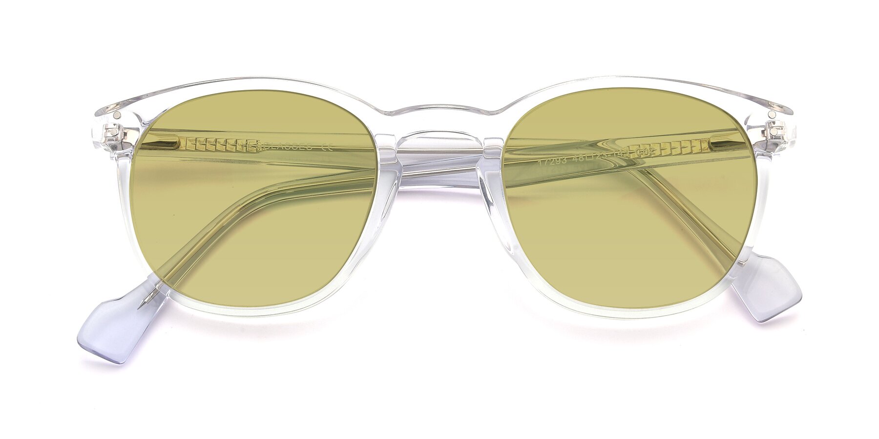 Folded Front of 17293 in Clear with Medium Champagne Tinted Lenses