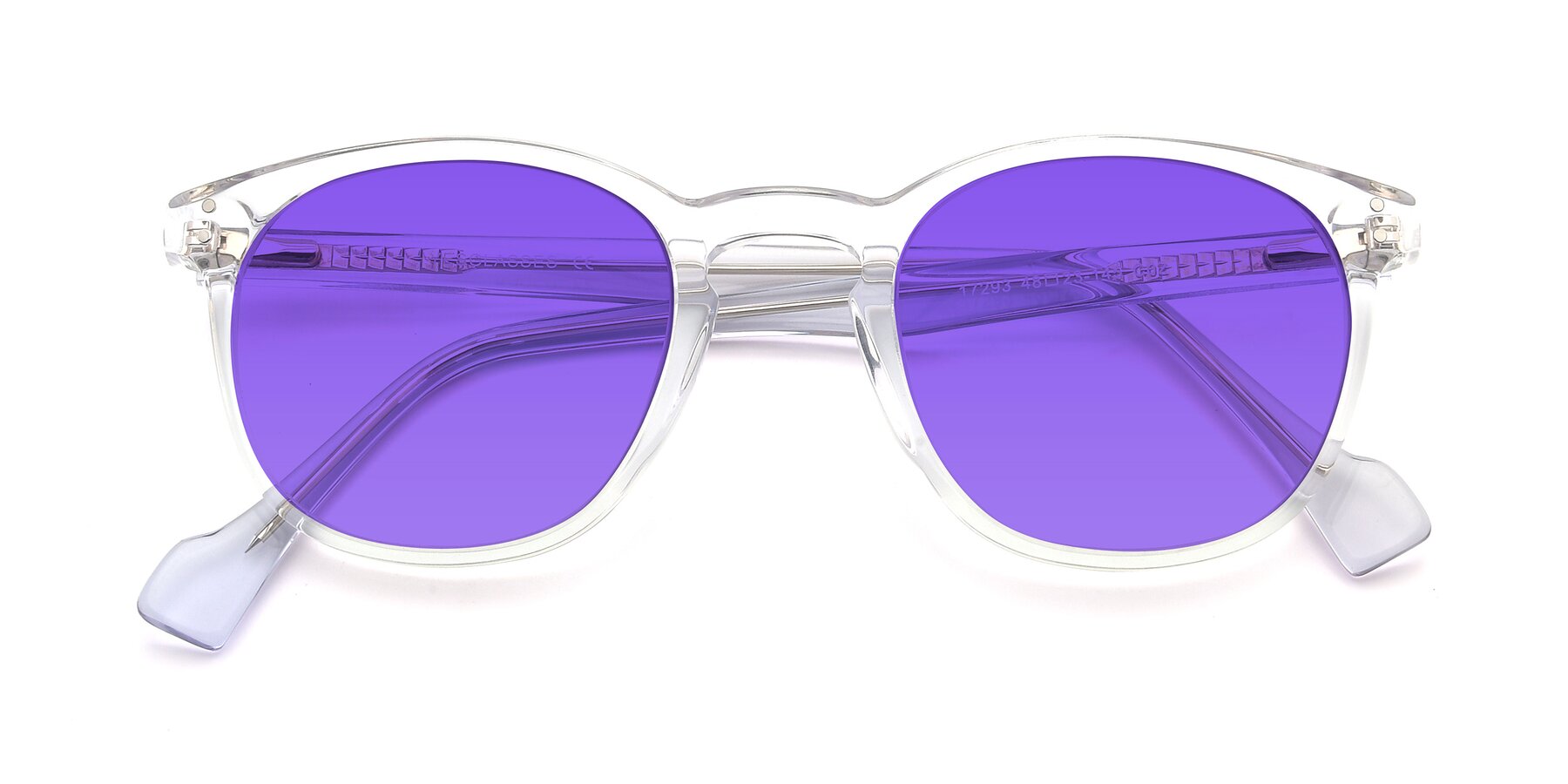 Folded Front of 17293 in Clear with Purple Tinted Lenses