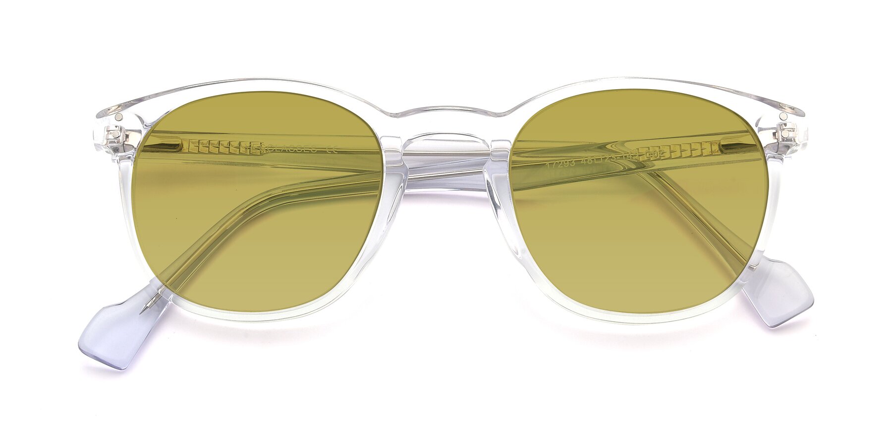 Folded Front of 17293 in Clear with Champagne Tinted Lenses