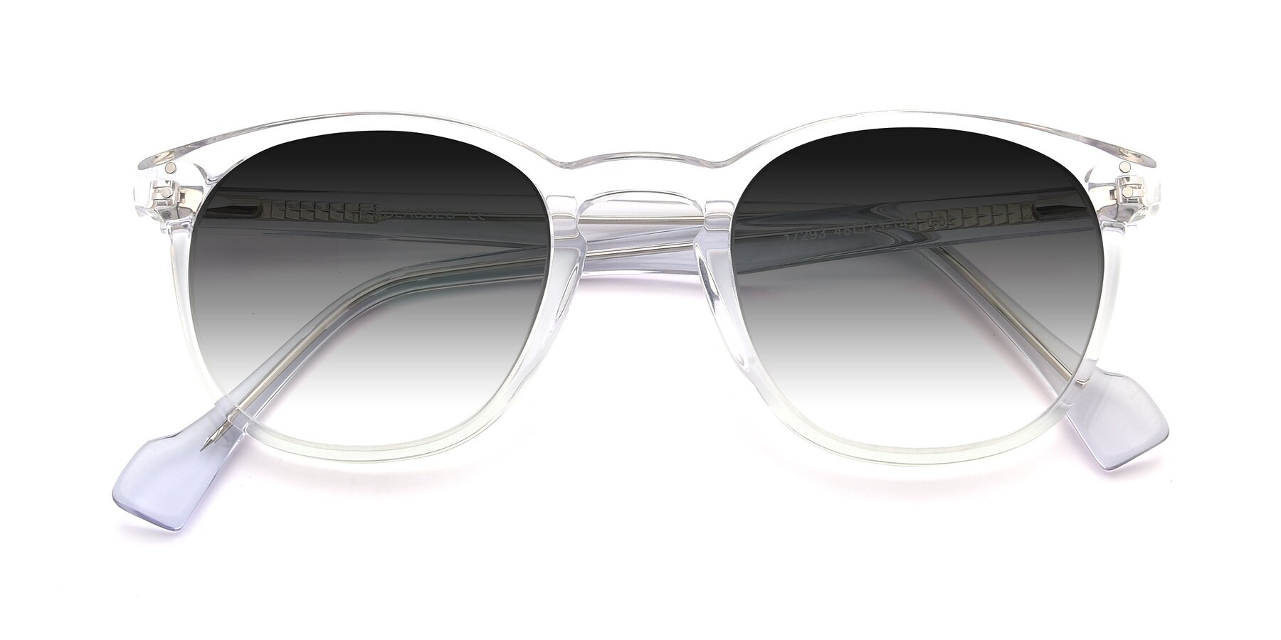 Folded Front of 17293 in Clear with Gray Gradient Lenses