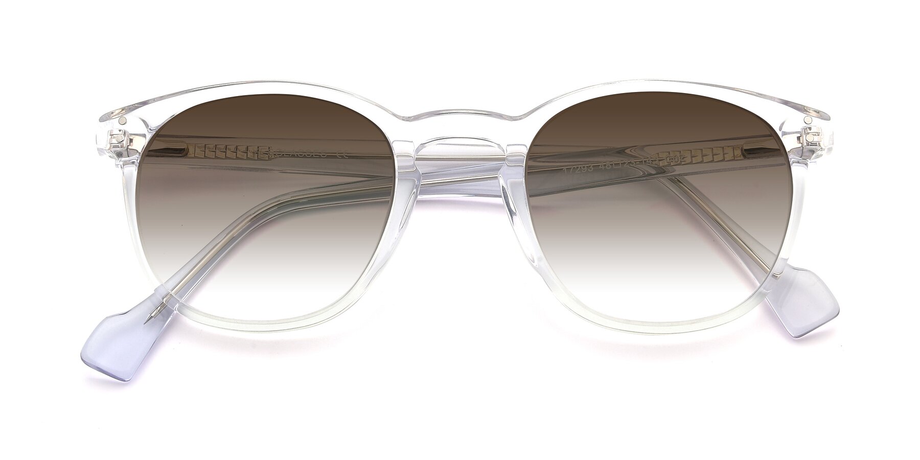 Folded Front of 17293 in Clear with Brown Gradient Lenses