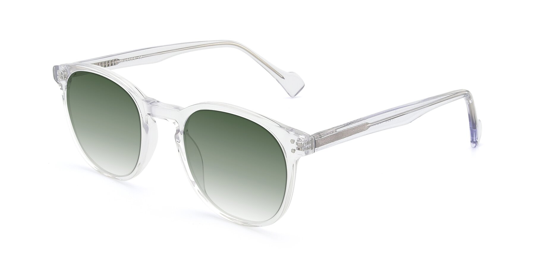 Angle of 17293 in Clear with Green Gradient Lenses