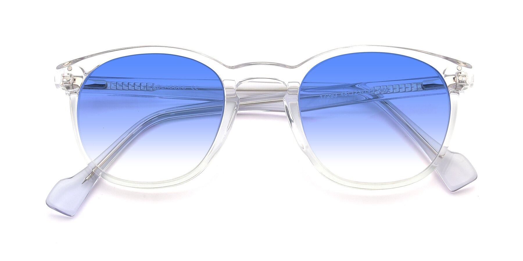 Folded Front of 17293 in Clear with Blue Gradient Lenses