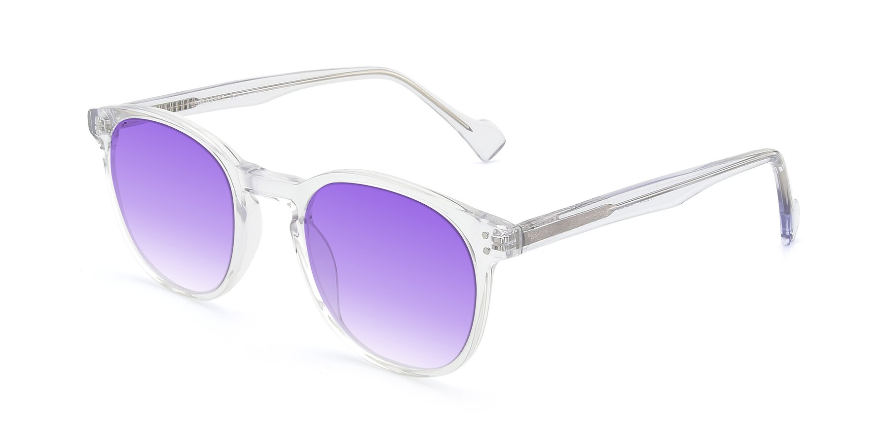 Angle of 17293 in Clear with Purple Gradient Lenses