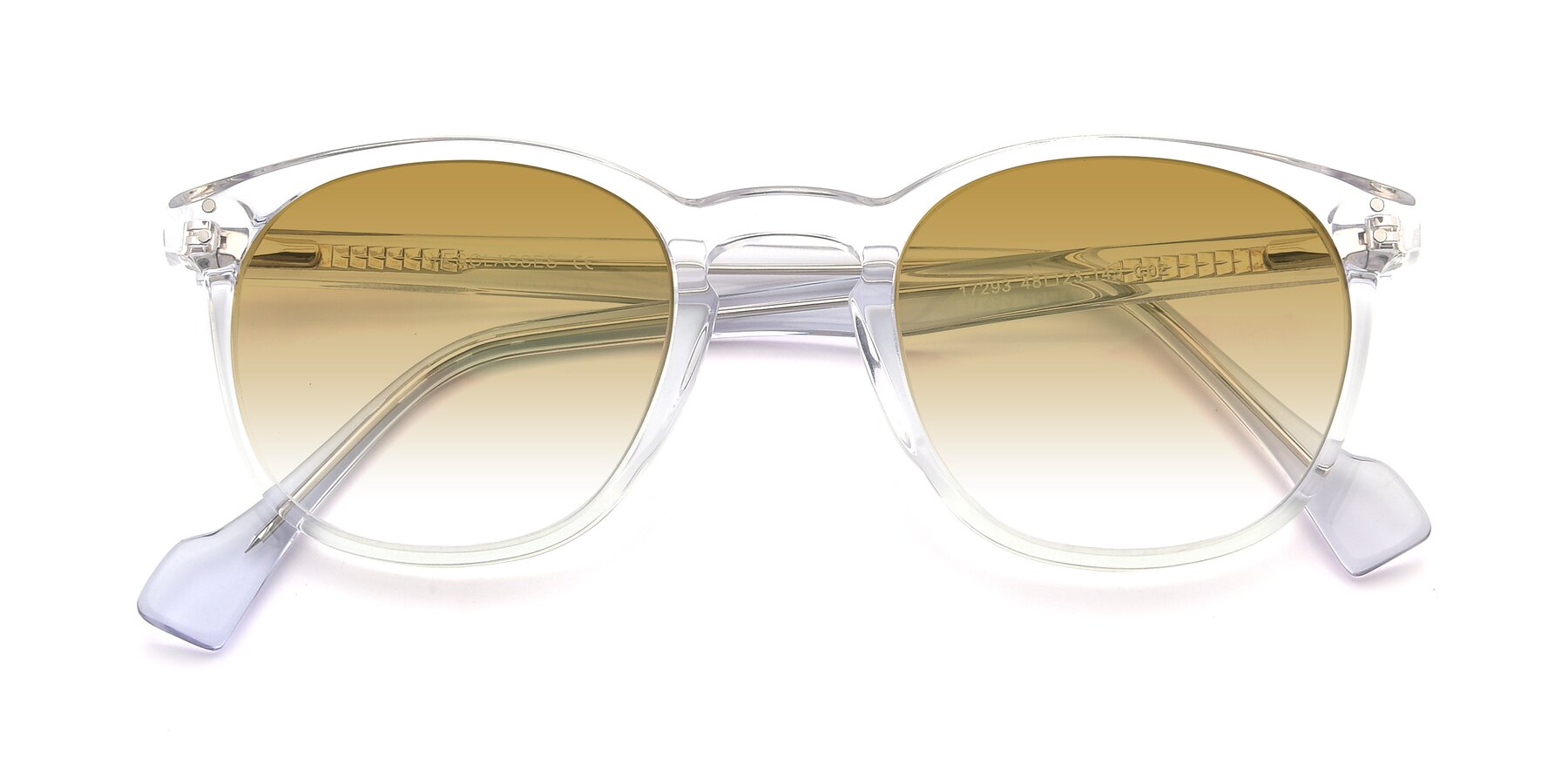 Folded Front of 17293 in Clear with Champagne Gradient Lenses