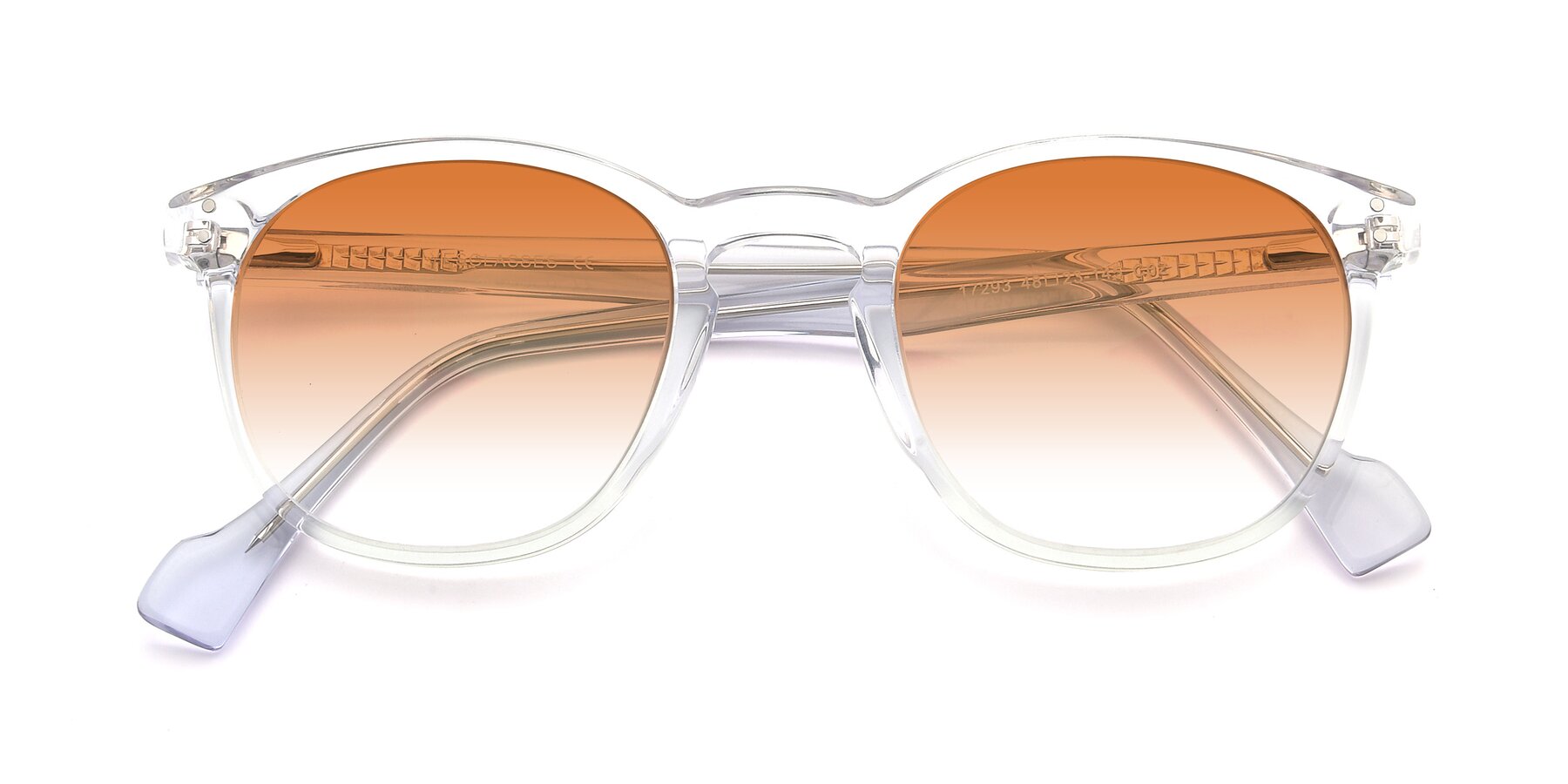 Folded Front of 17293 in Clear with Orange Gradient Lenses