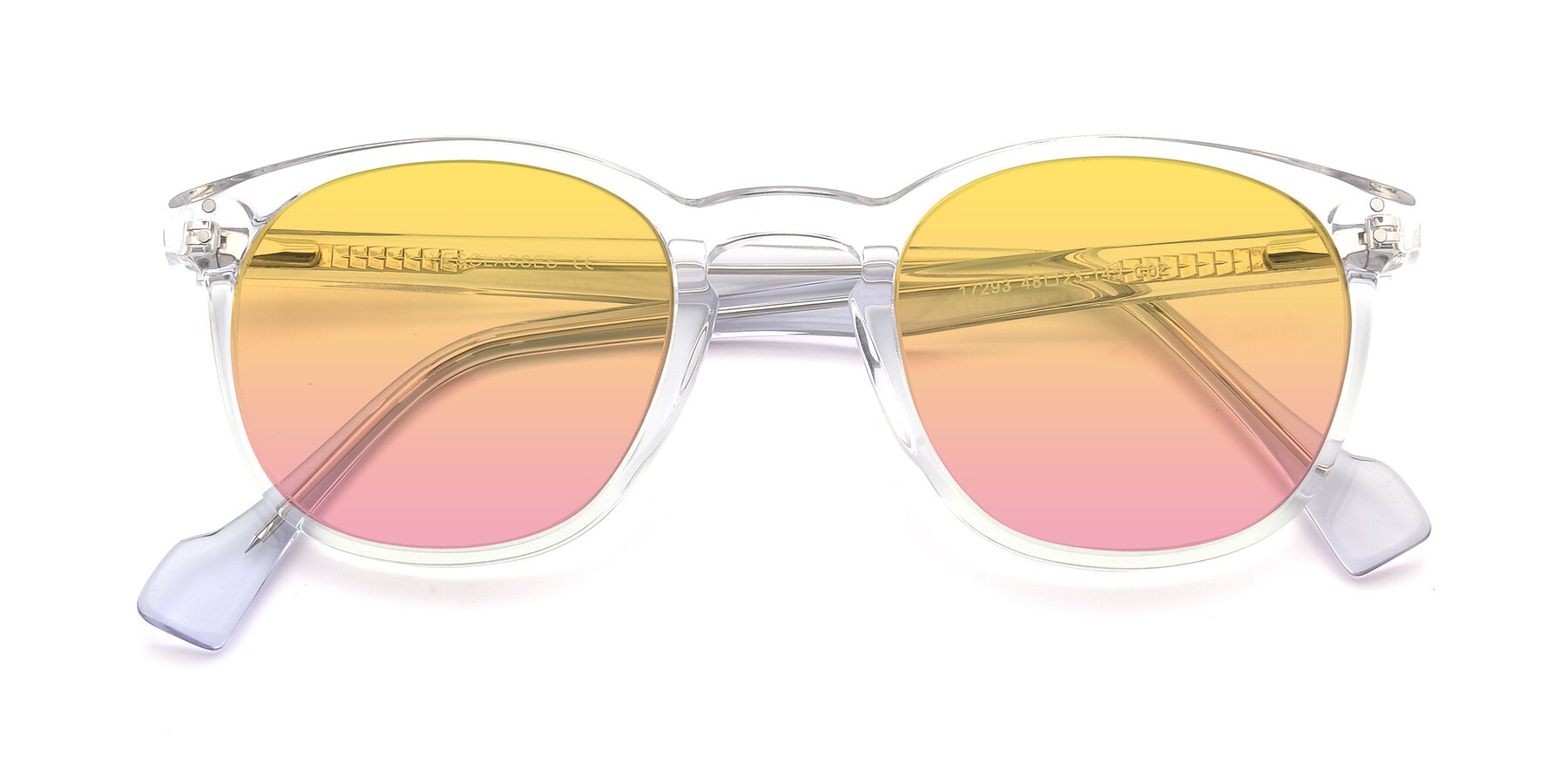 Folded Front of 17293 in Clear with Yellow / Pink Gradient Lenses