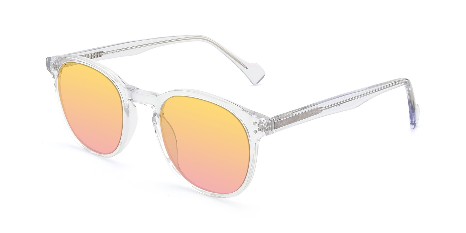 Angle of 17293 in Clear with Yellow / Pink Gradient Lenses