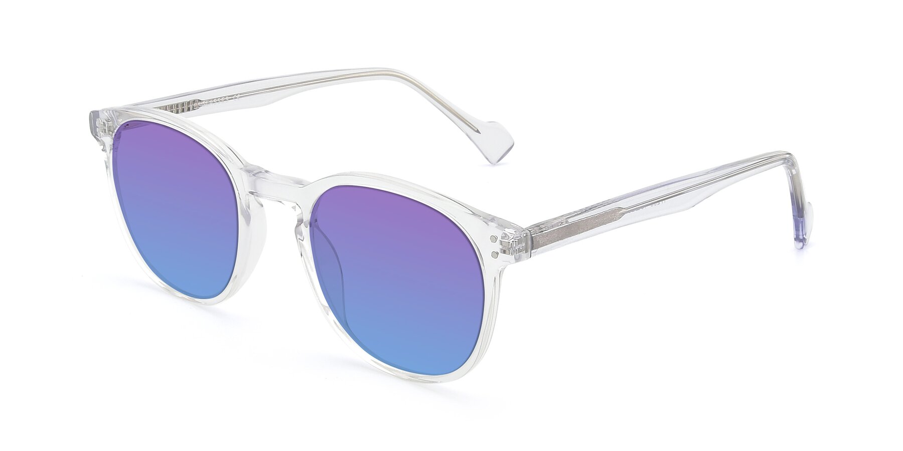 Angle of 17293 in Clear with Purple / Blue Gradient Lenses