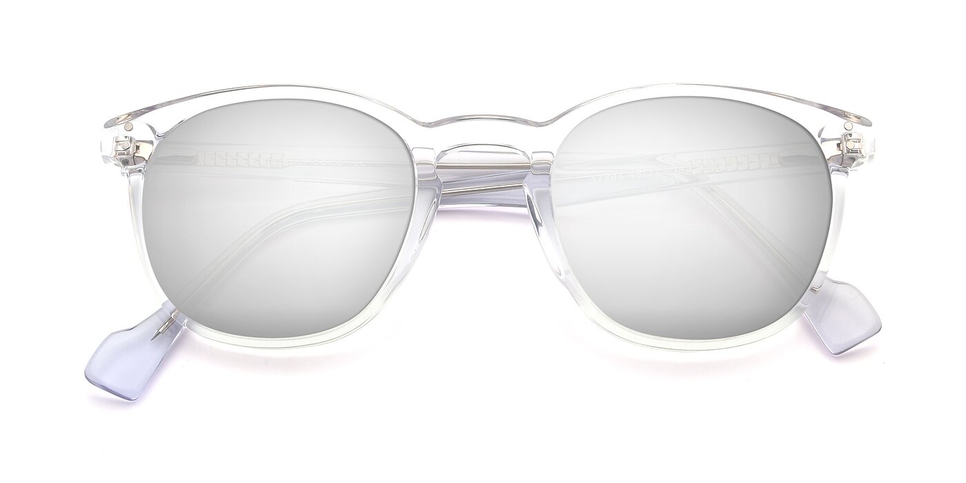 17293 - Clear Flash Mirrored Sunglasses