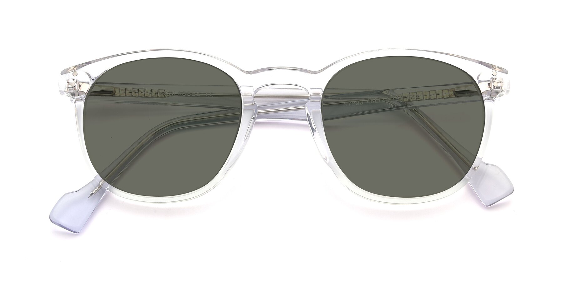 Folded Front of 17293 in Clear with Gray Polarized Lenses