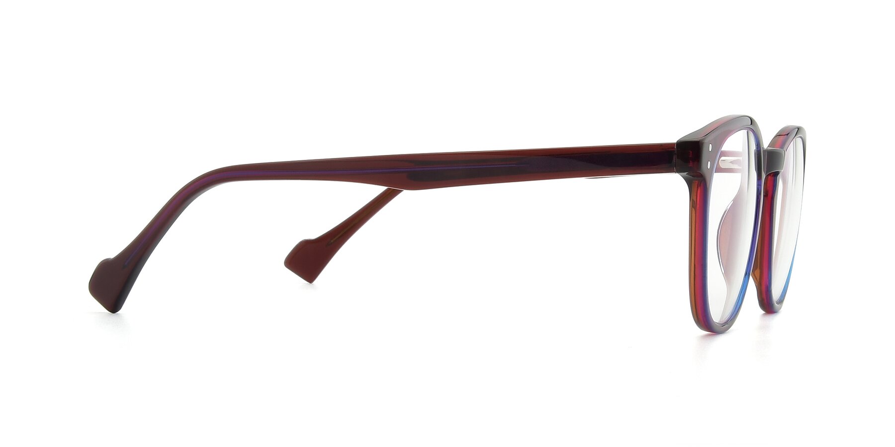 Side of 17293 in Violet with Clear Blue Light Blocking Lenses