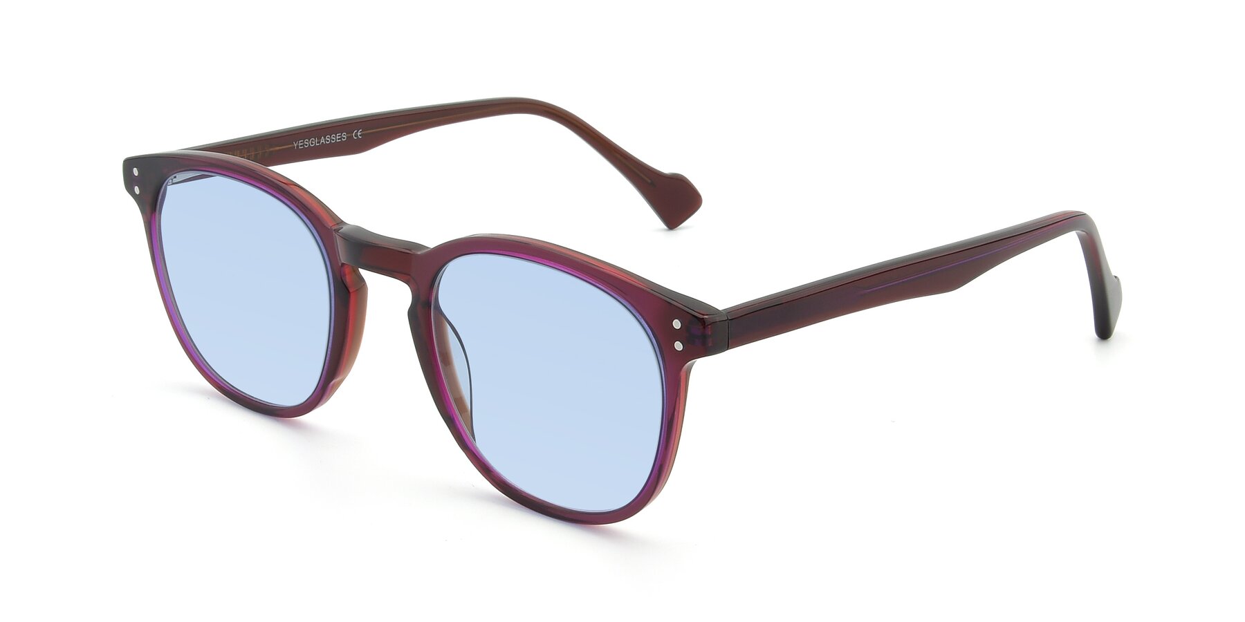 Angle of 17293 in Violet with Light Blue Tinted Lenses