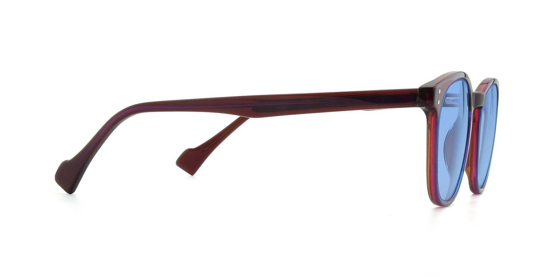 Side of 17293 in Violet with Medium Blue Tinted Lenses