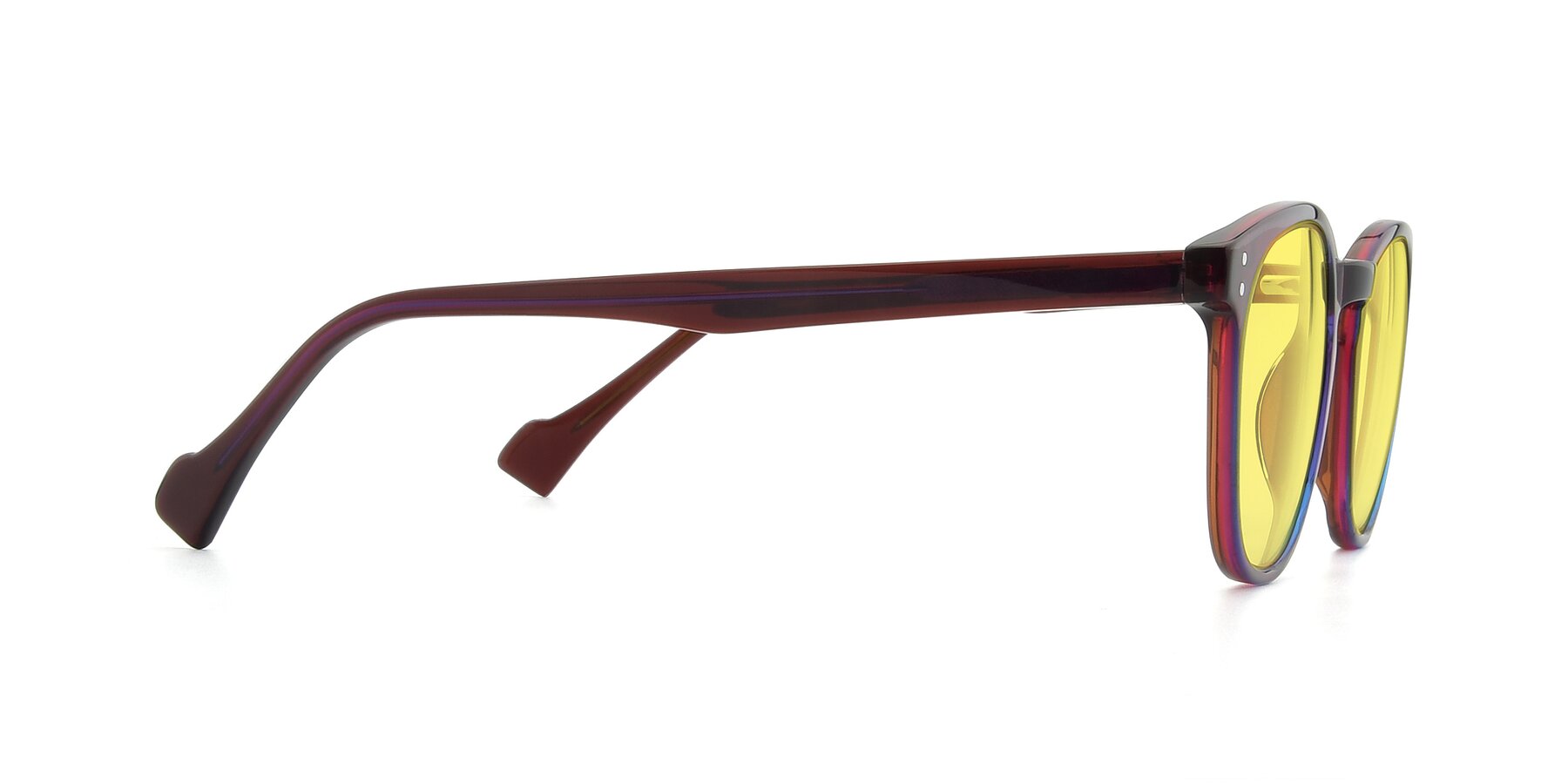 Side of 17293 in Violet with Medium Yellow Tinted Lenses