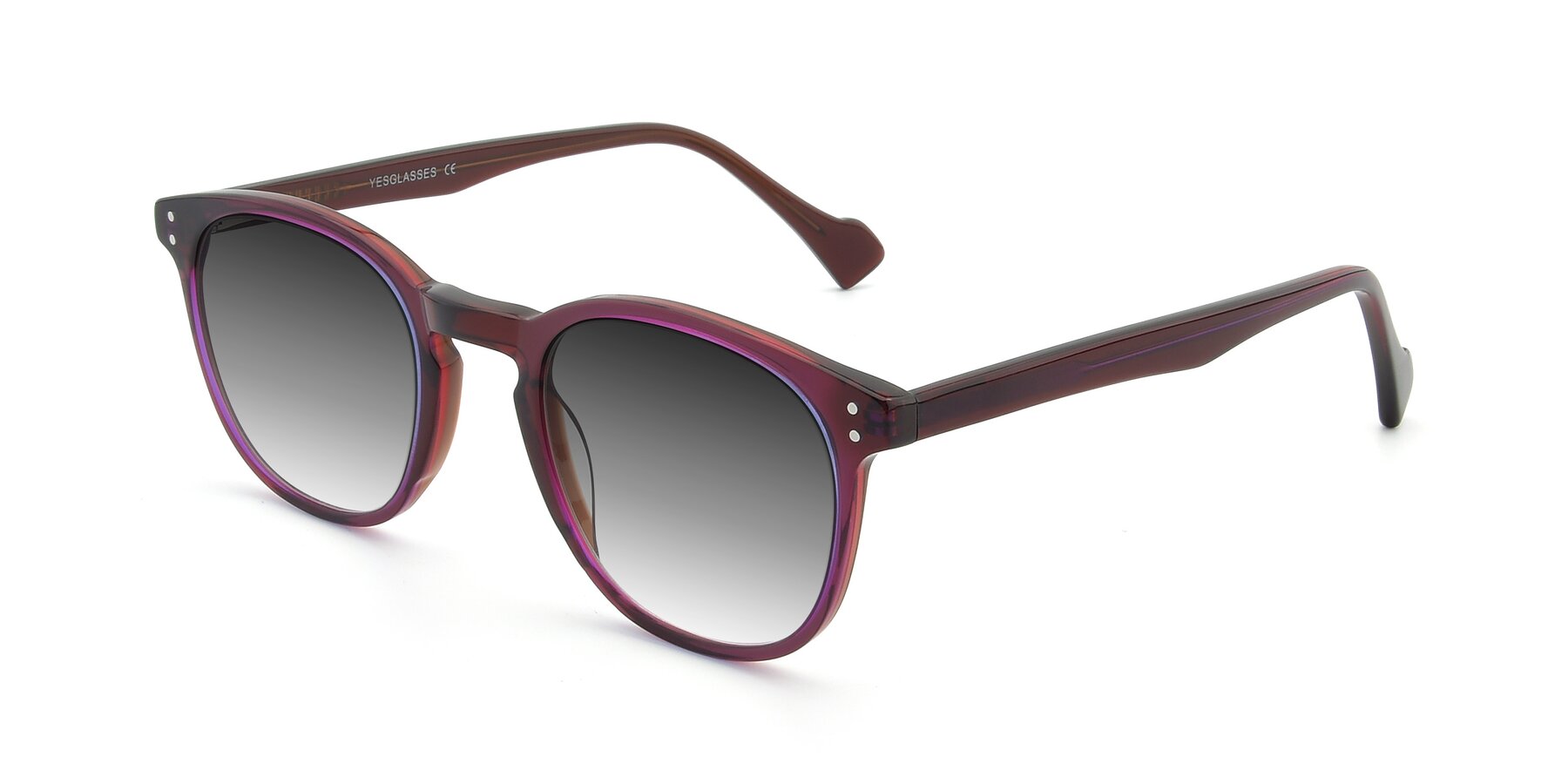 Angle of 17293 in Violet with Gray Gradient Lenses