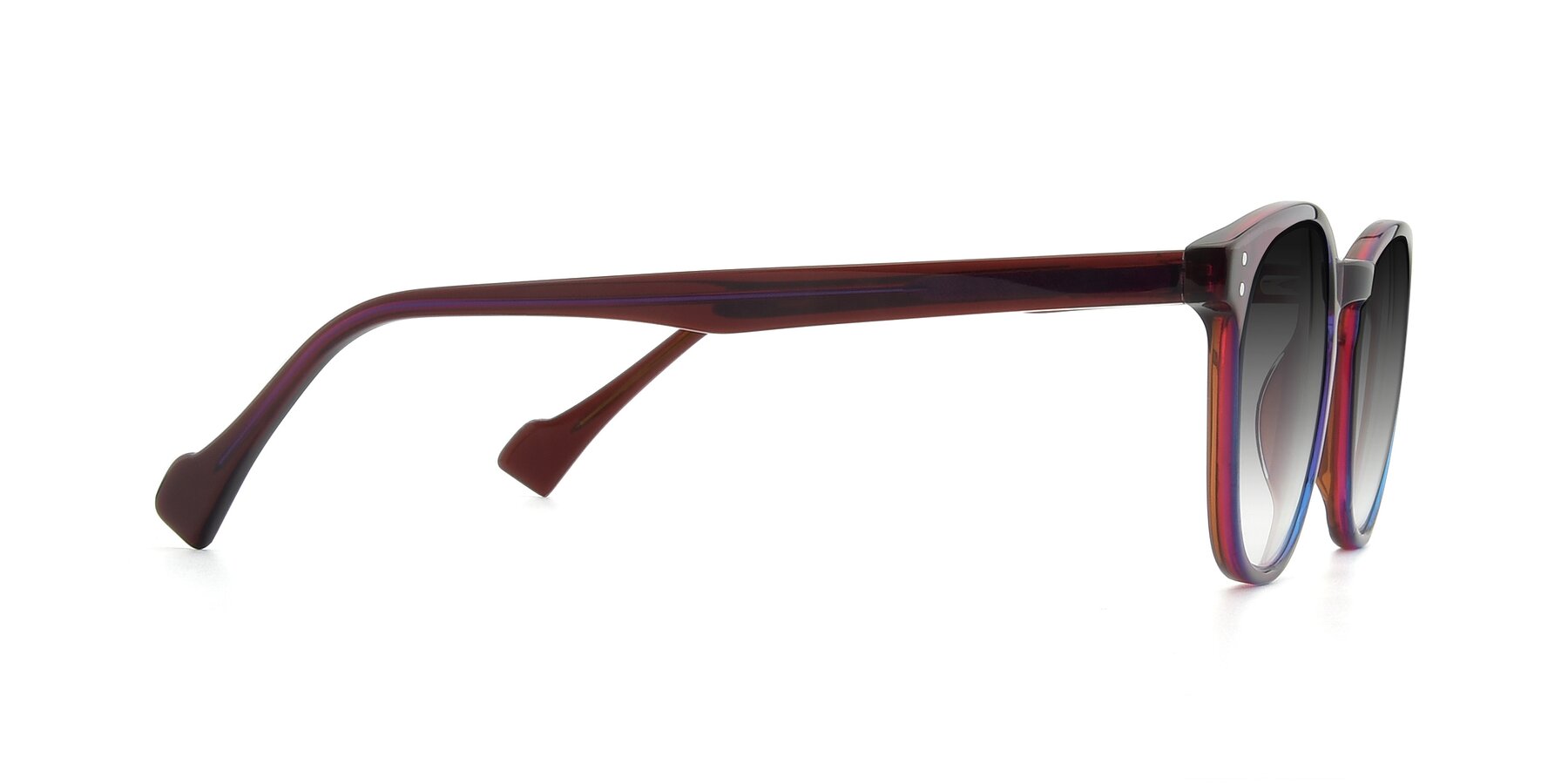Side of 17293 in Violet with Gray Gradient Lenses