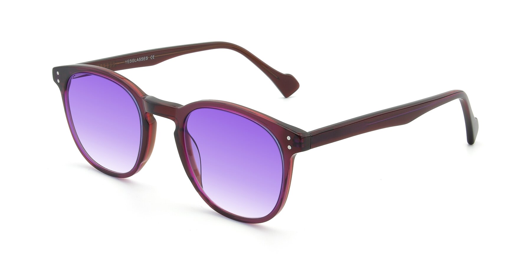 Angle of 17293 in Violet with Purple Gradient Lenses