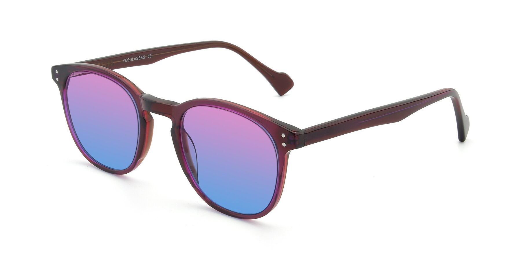 Angle of 17293 in Violet with Pink / Blue Gradient Lenses