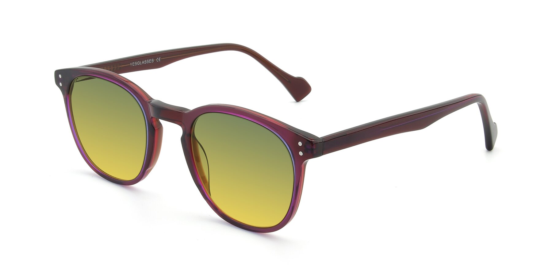 Angle of 17293 in Violet with Green / Yellow Gradient Lenses