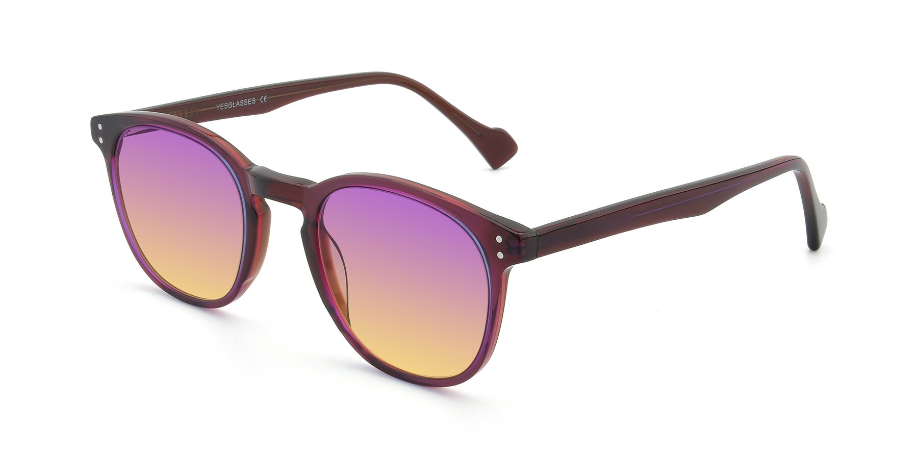 Angle of 17293 in Violet with Purple / Yellow Gradient Lenses