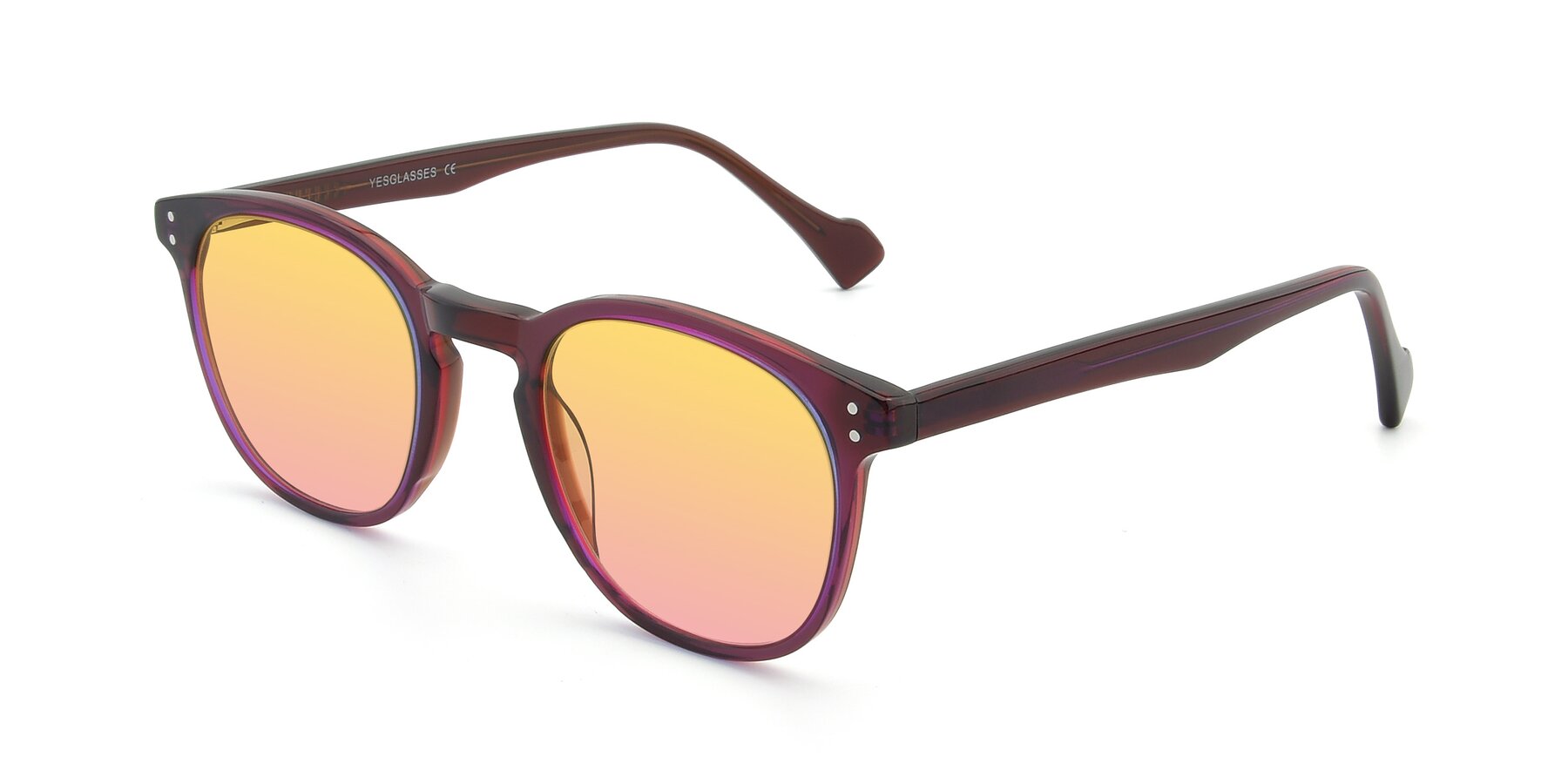 Angle of 17293 in Violet with Yellow / Pink Gradient Lenses