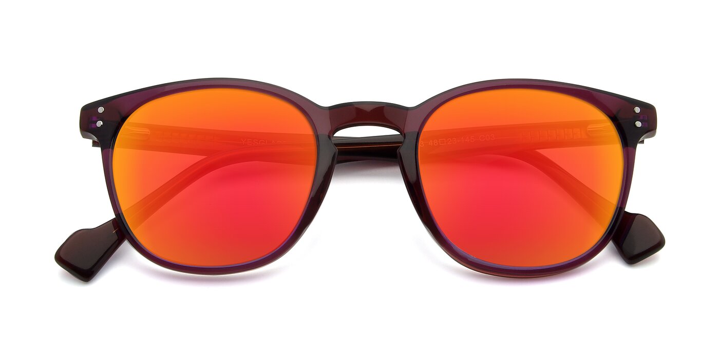 17293 - Violet Flash Mirrored Sunglasses