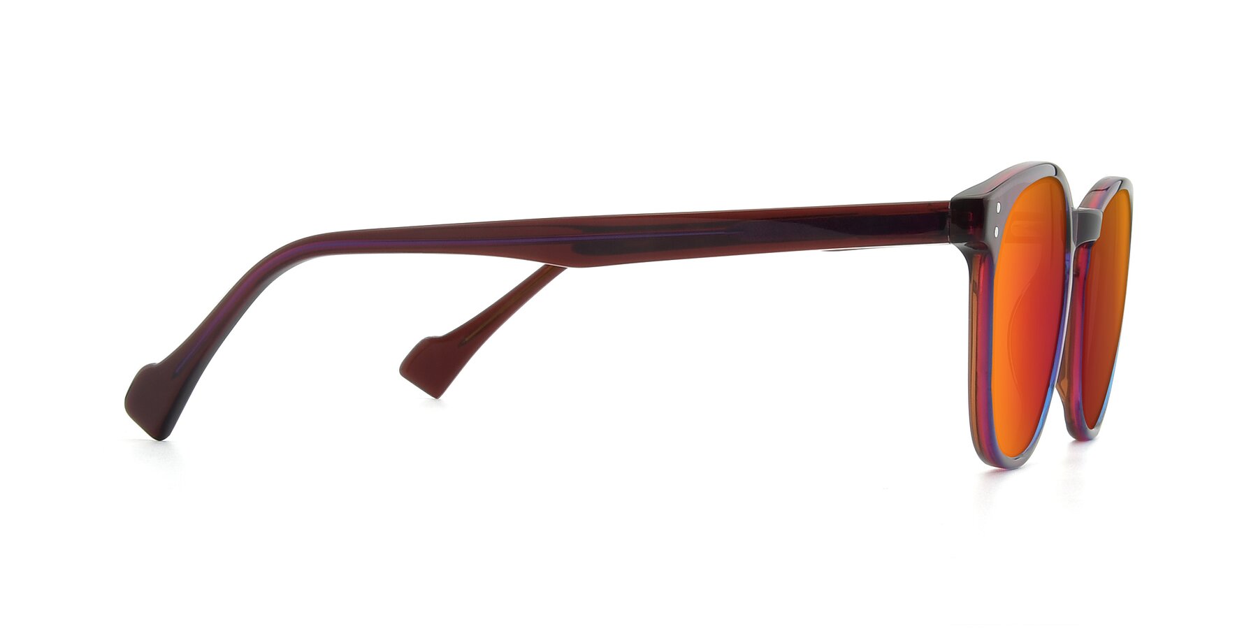 Side of 17293 in Violet with Red Gold Mirrored Lenses