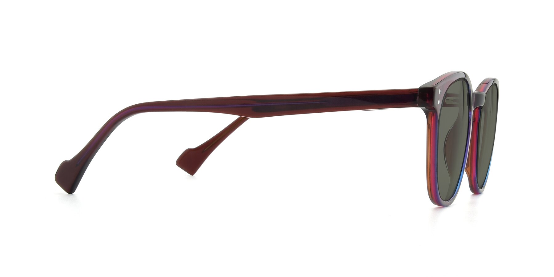 Side of 17293 in Violet with Gray Polarized Lenses