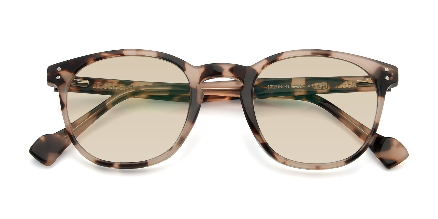 Folded Front of 17293 in Tortoise with Light Brown Tinted Lenses