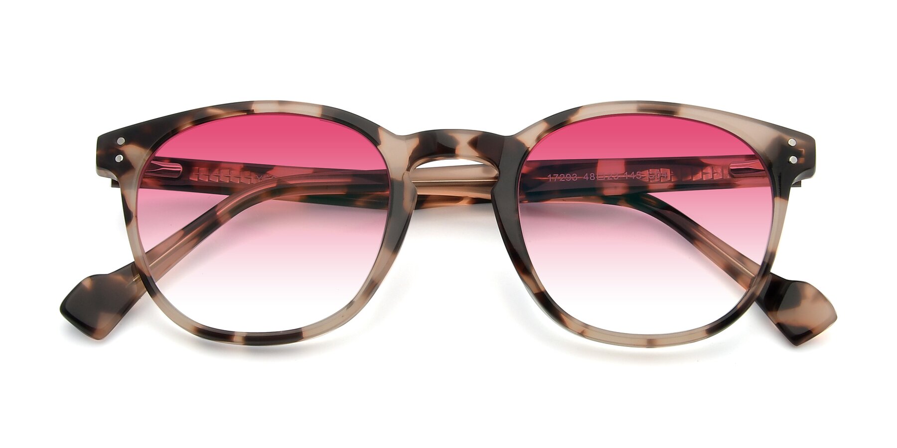 Folded Front of 17293 in Tortoise with Pink Gradient Lenses
