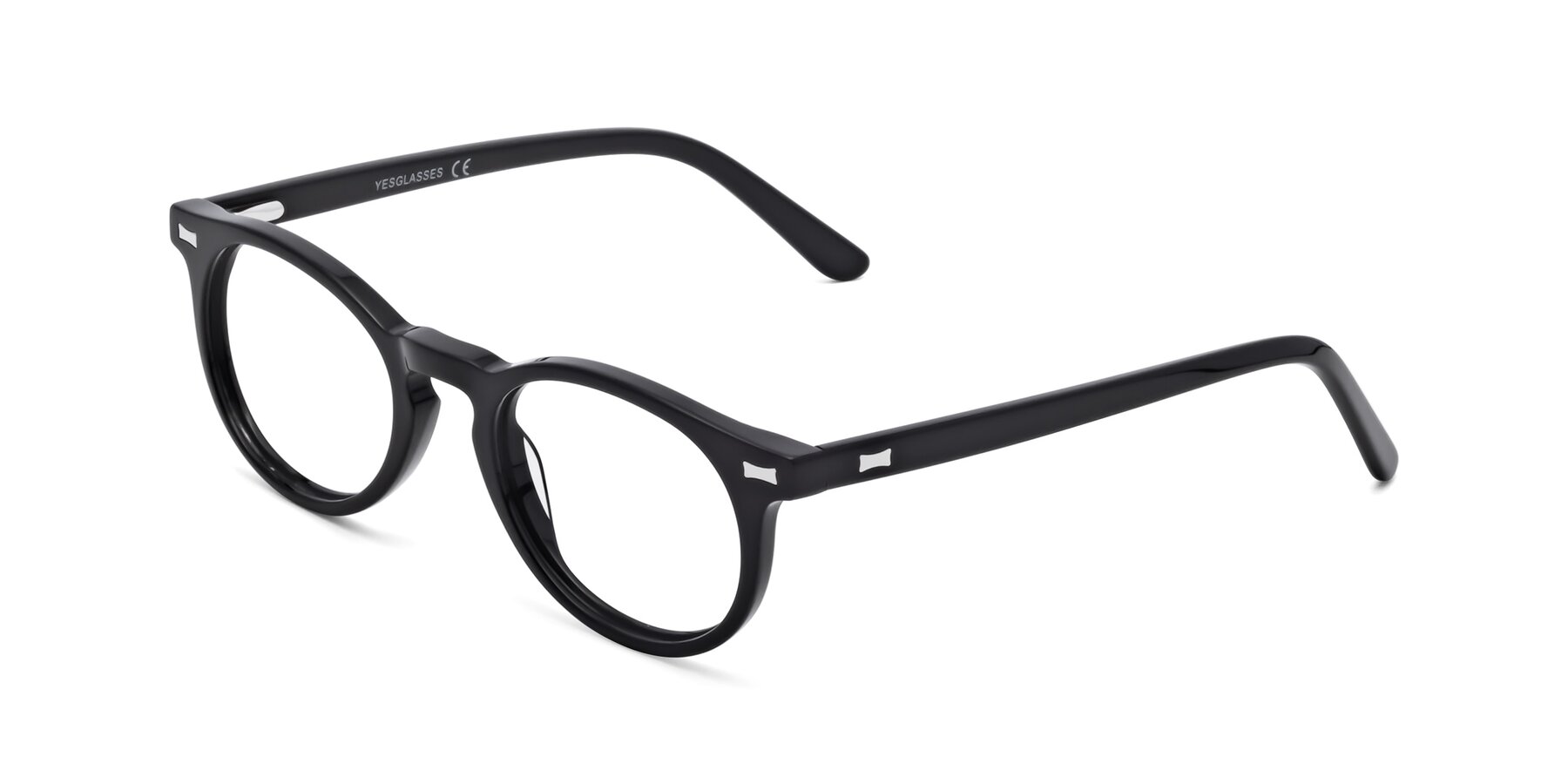 Angle of 17330 in Black with Clear Blue Light Blocking Lenses