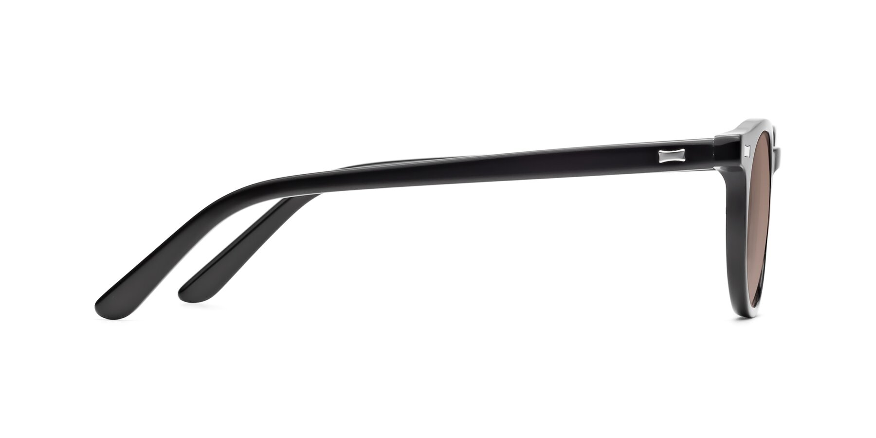 Side of 17330 in Black with Medium Brown Tinted Lenses