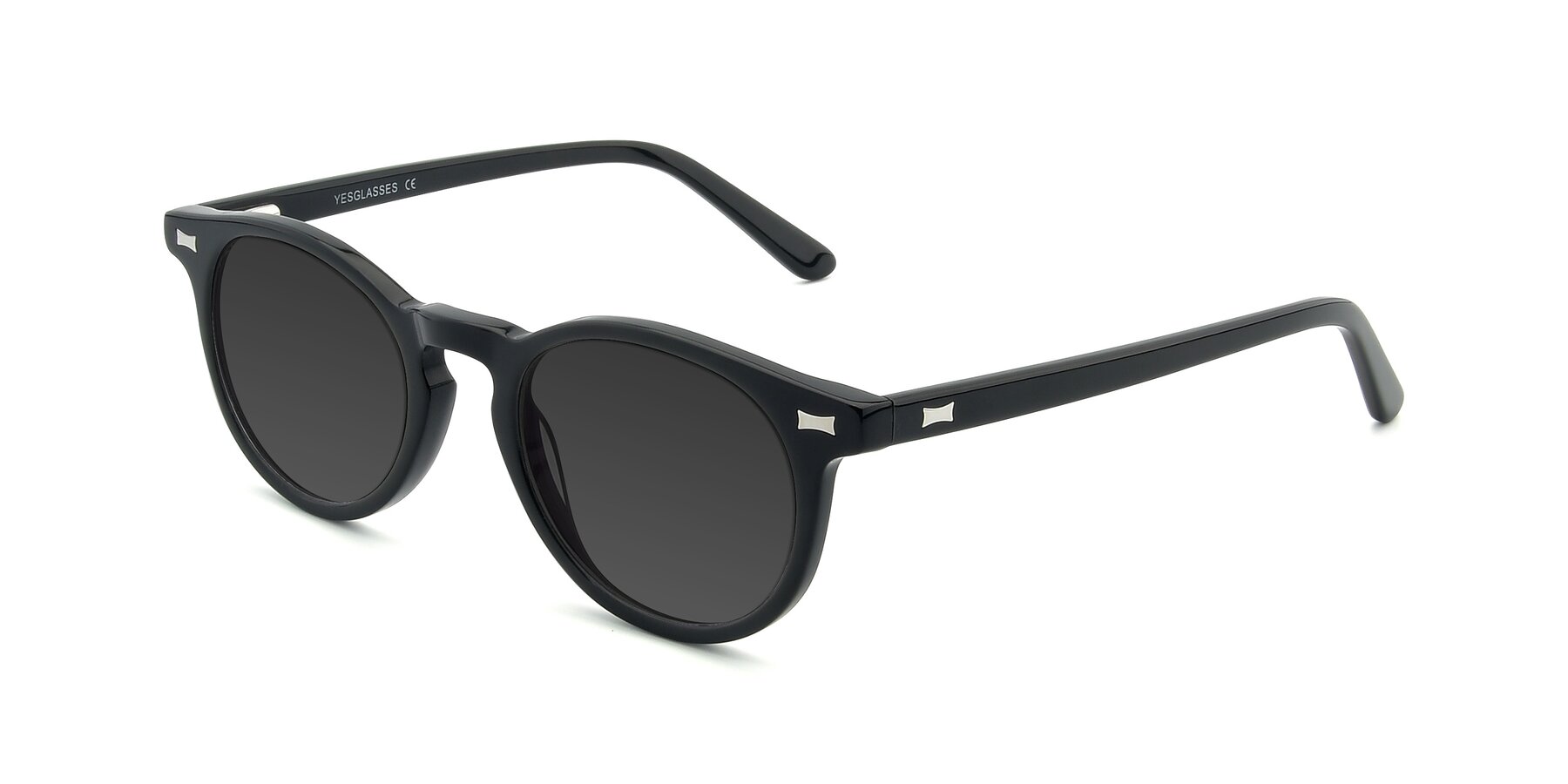 Angle of 17330 in Black with Gray Tinted Lenses