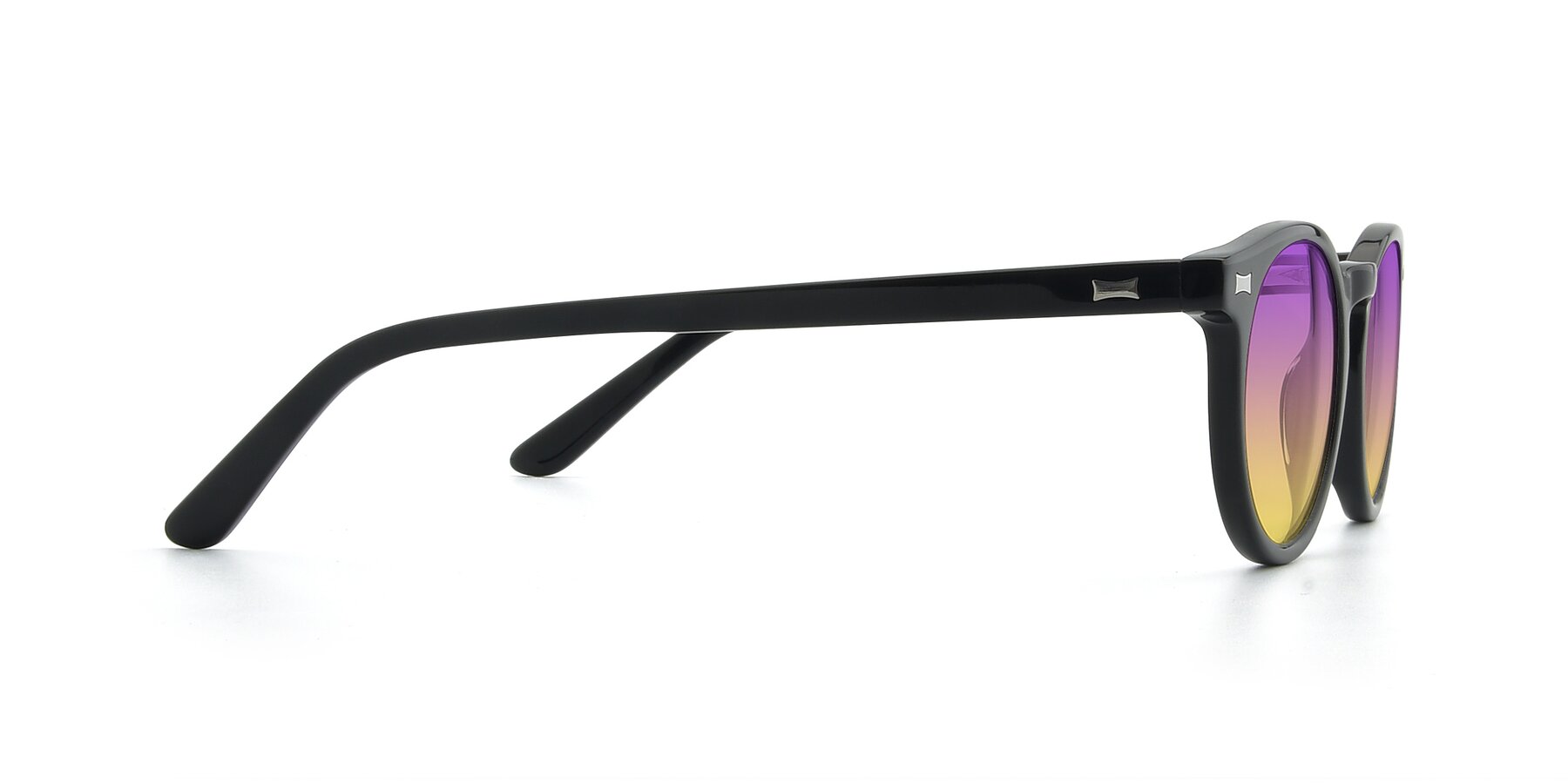 Side of 17330 in Black with Purple / Yellow Gradient Lenses