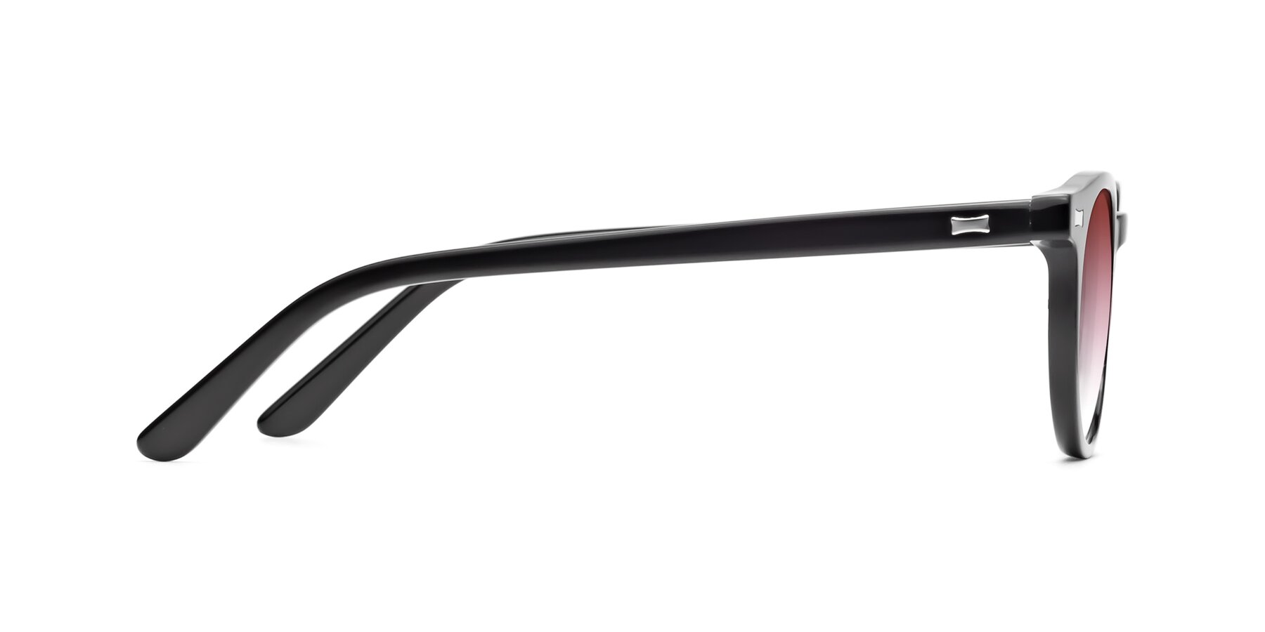 Side of 17330 in Black with Garnet Gradient Lenses