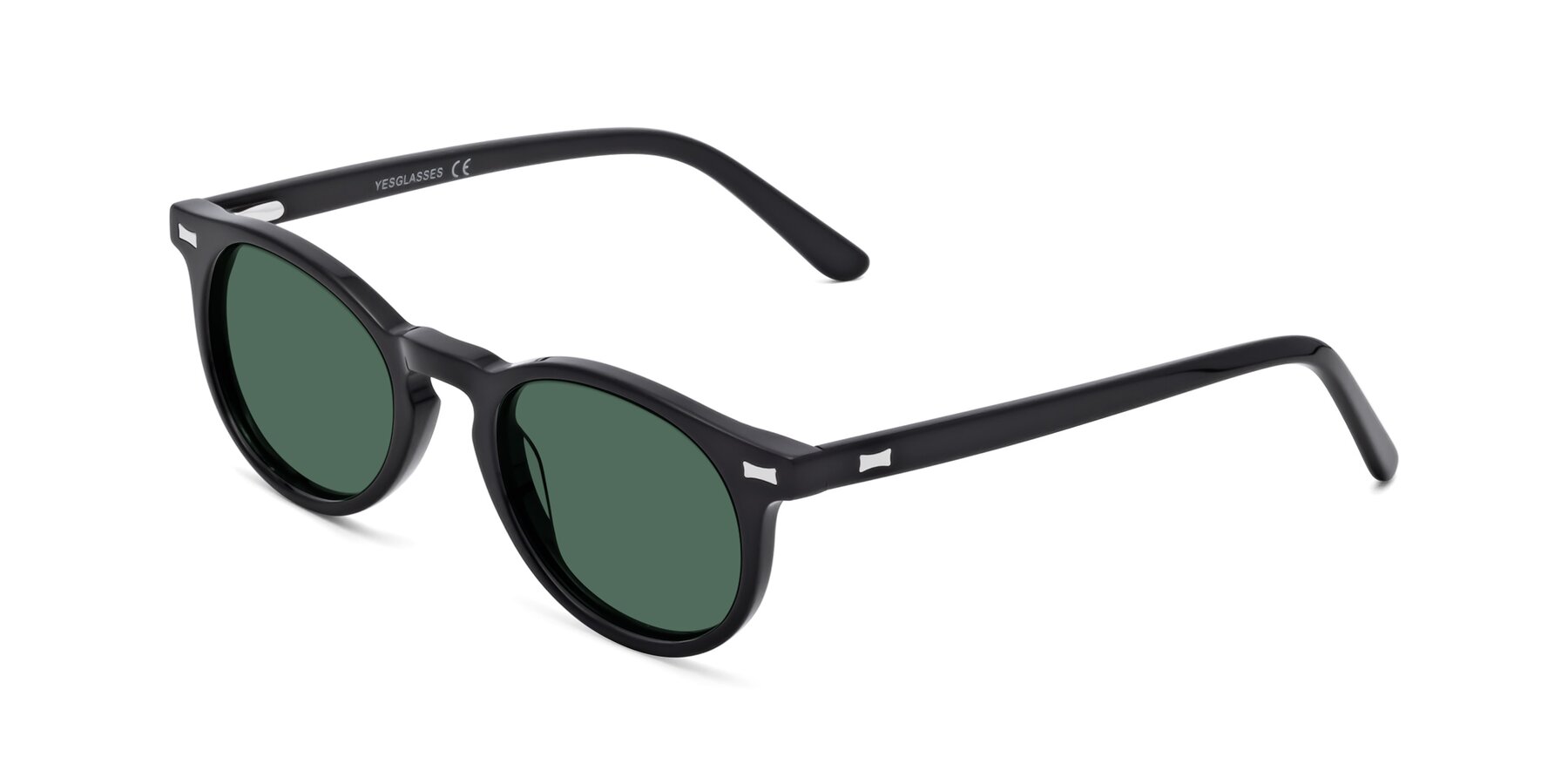 Angle of 17330 in Black with Green Polarized Lenses