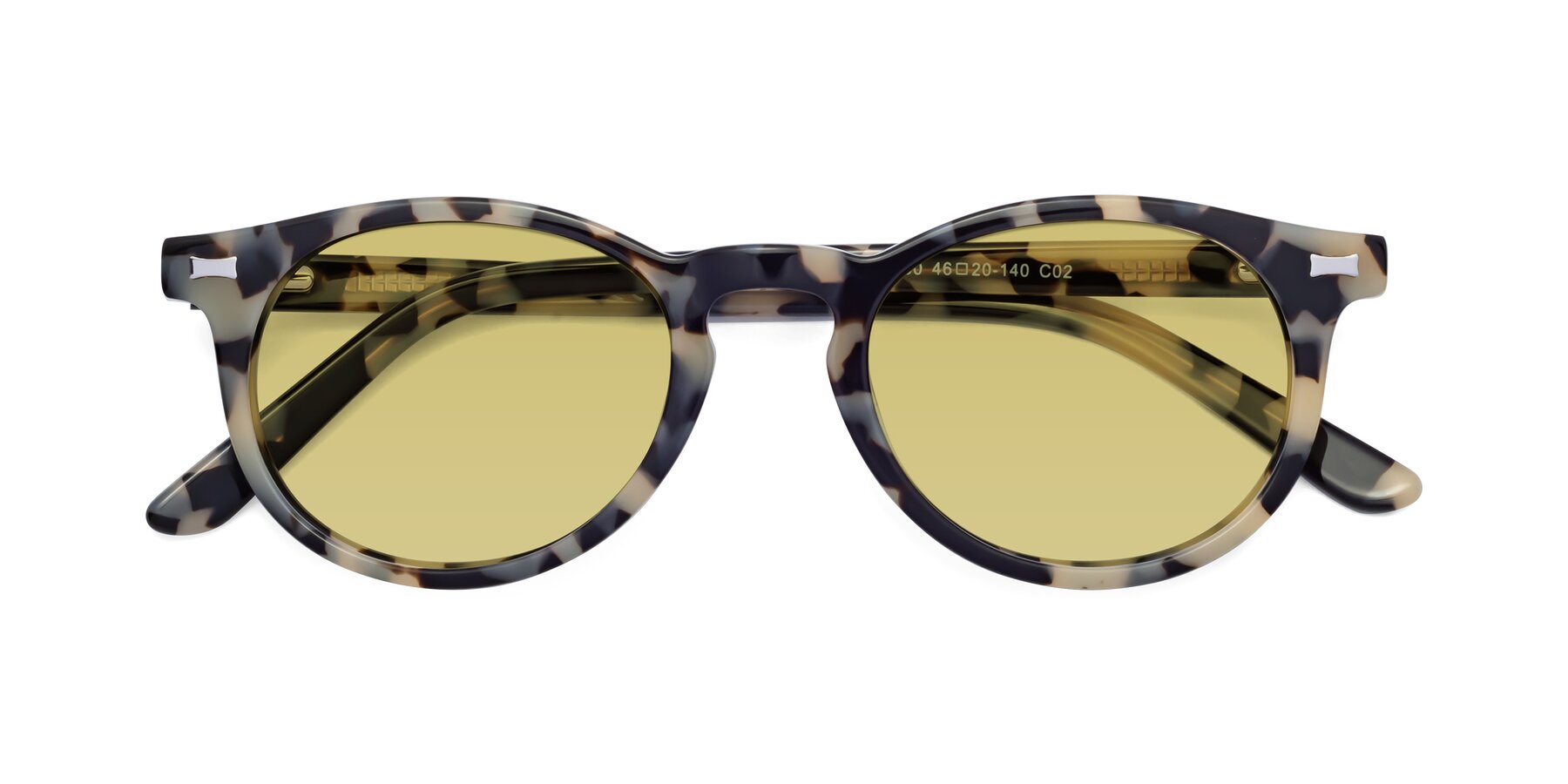Folded Front of 17330 in Tortoise Honey with Medium Champagne Tinted Lenses