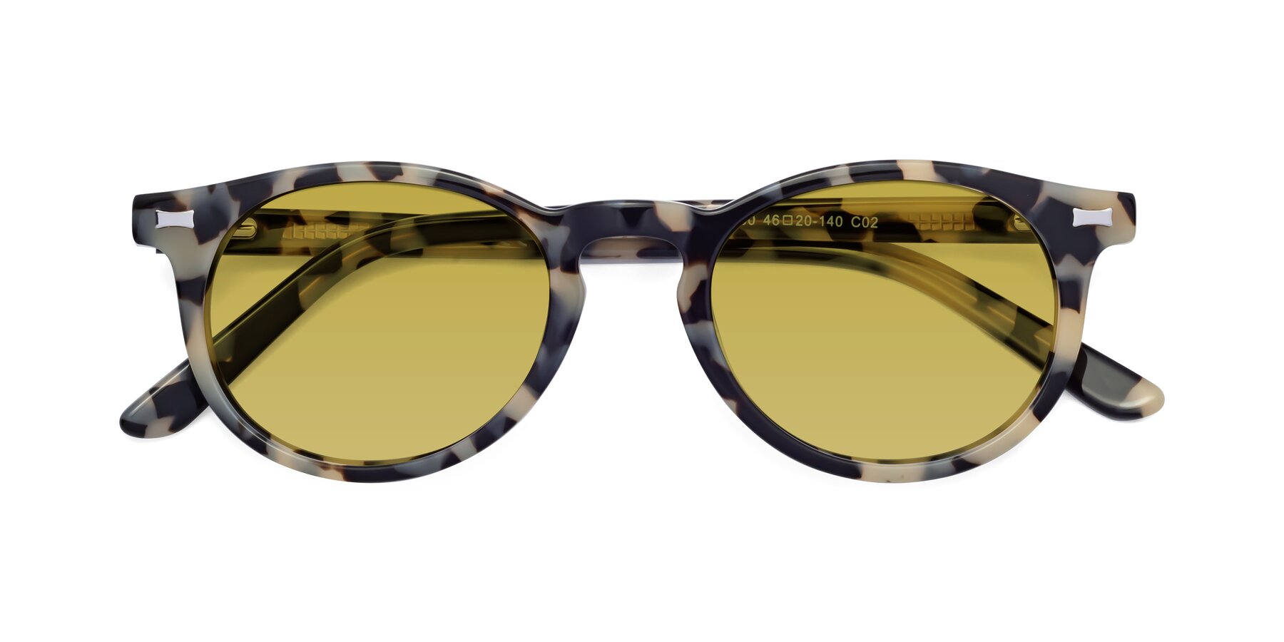 Folded Front of 17330 in Tortoise Honey with Champagne Tinted Lenses