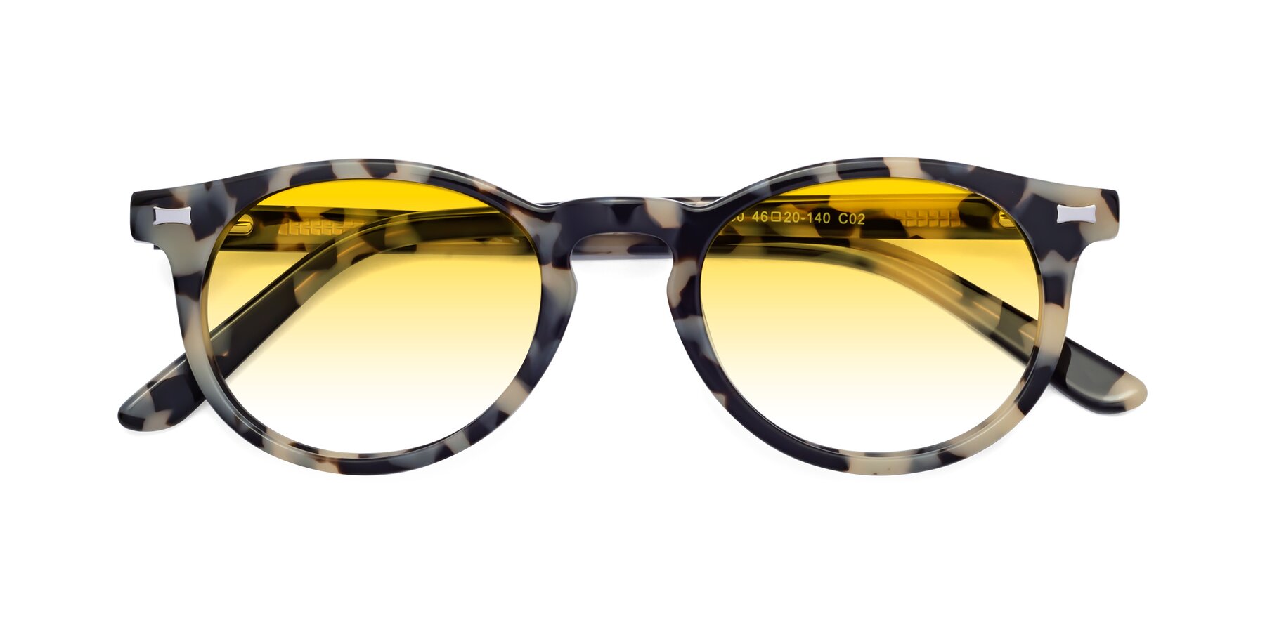 Folded Front of 17330 in Tortoise Honey with Yellow Gradient Lenses