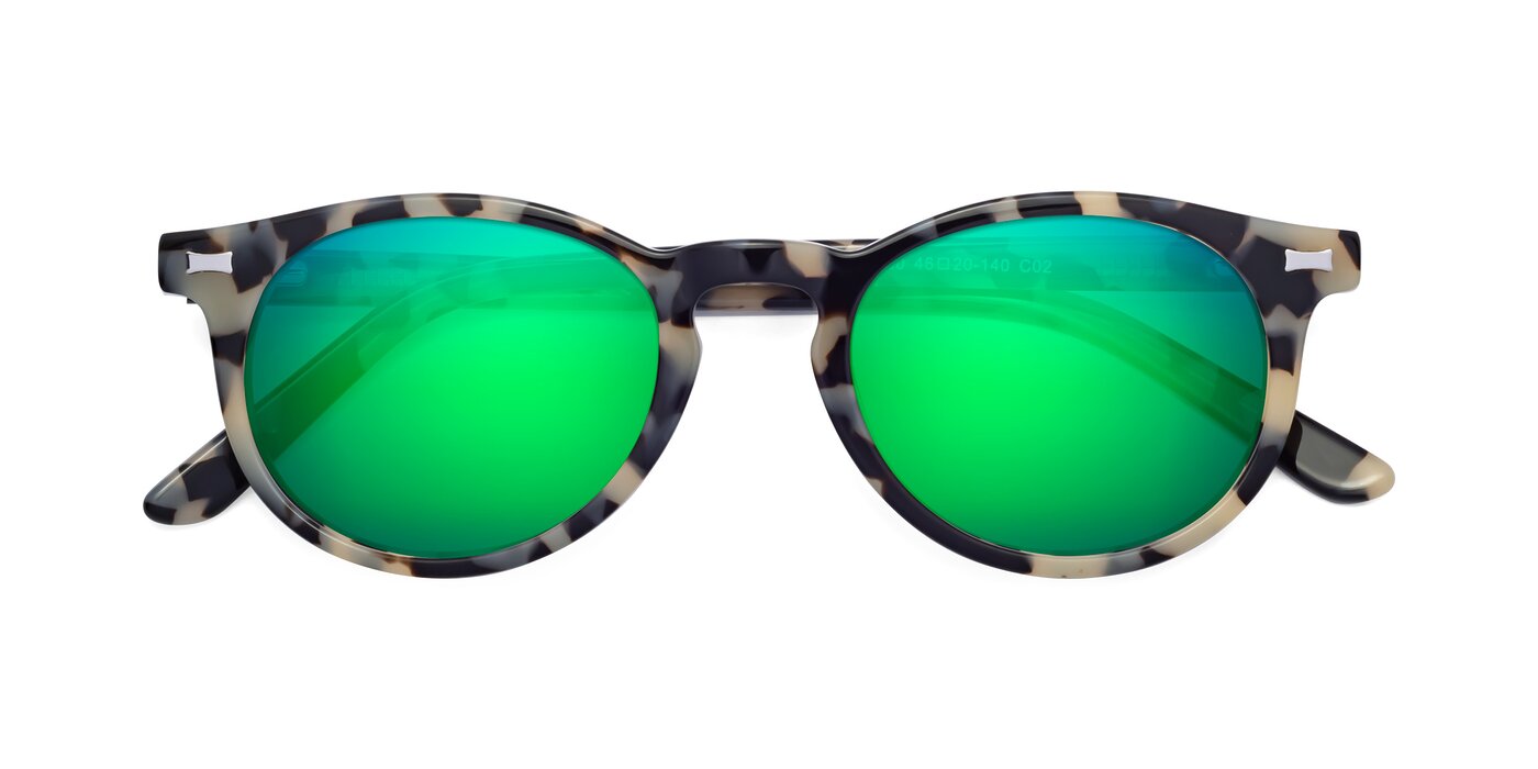 17330 - Tortoise Honey Flash Mirrored Sunglasses