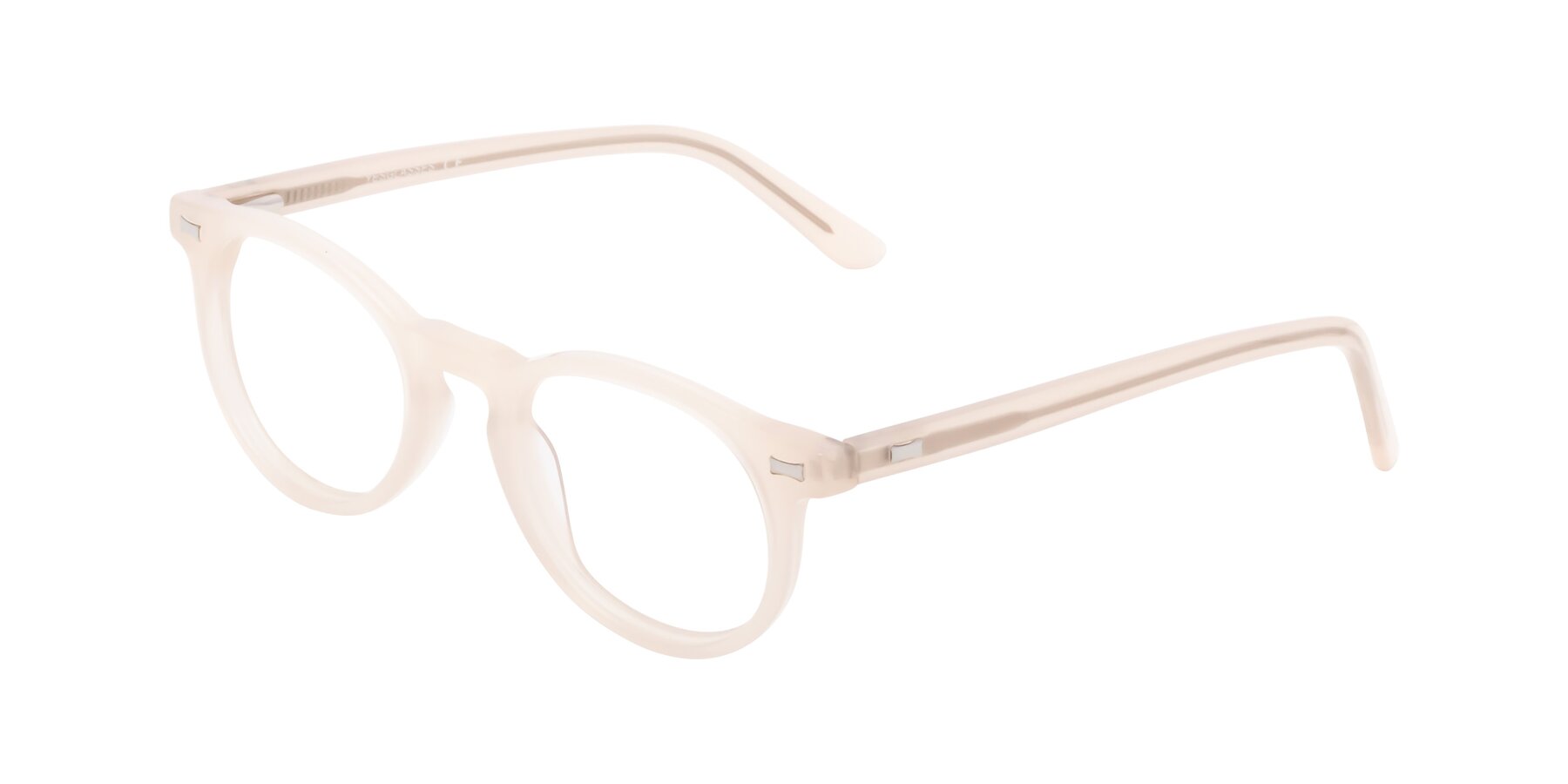 Angle of 17330 in Beige with Clear Reading Eyeglass Lenses