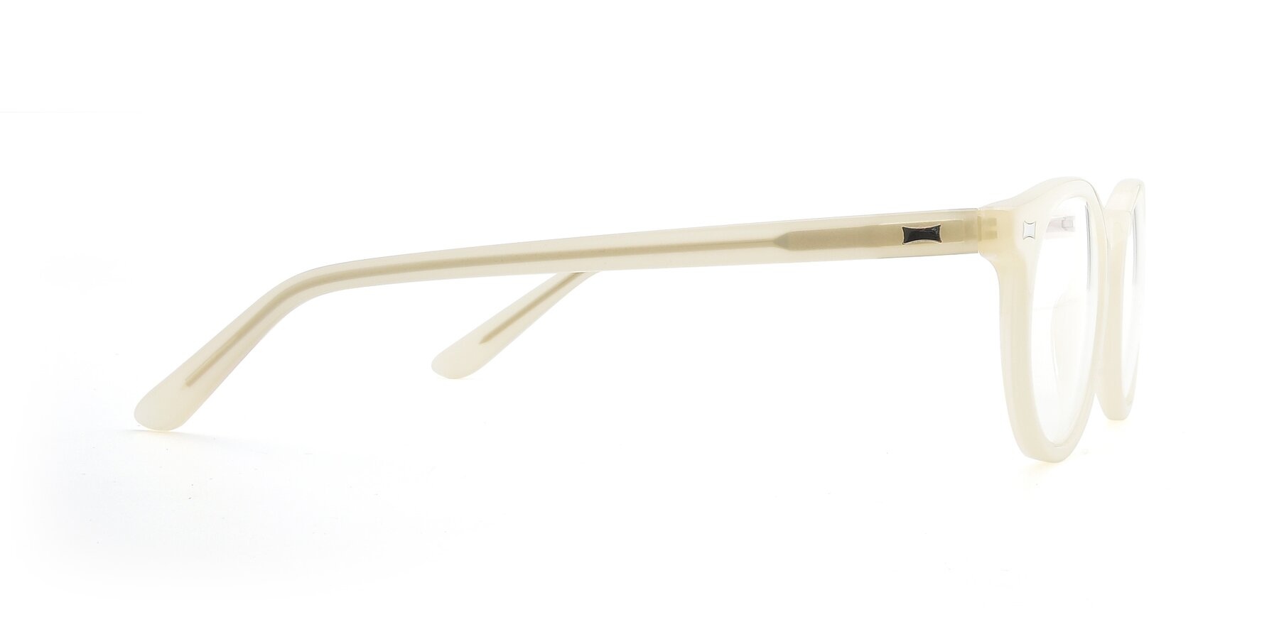 Side of 17330 in Beige with Clear Eyeglass Lenses