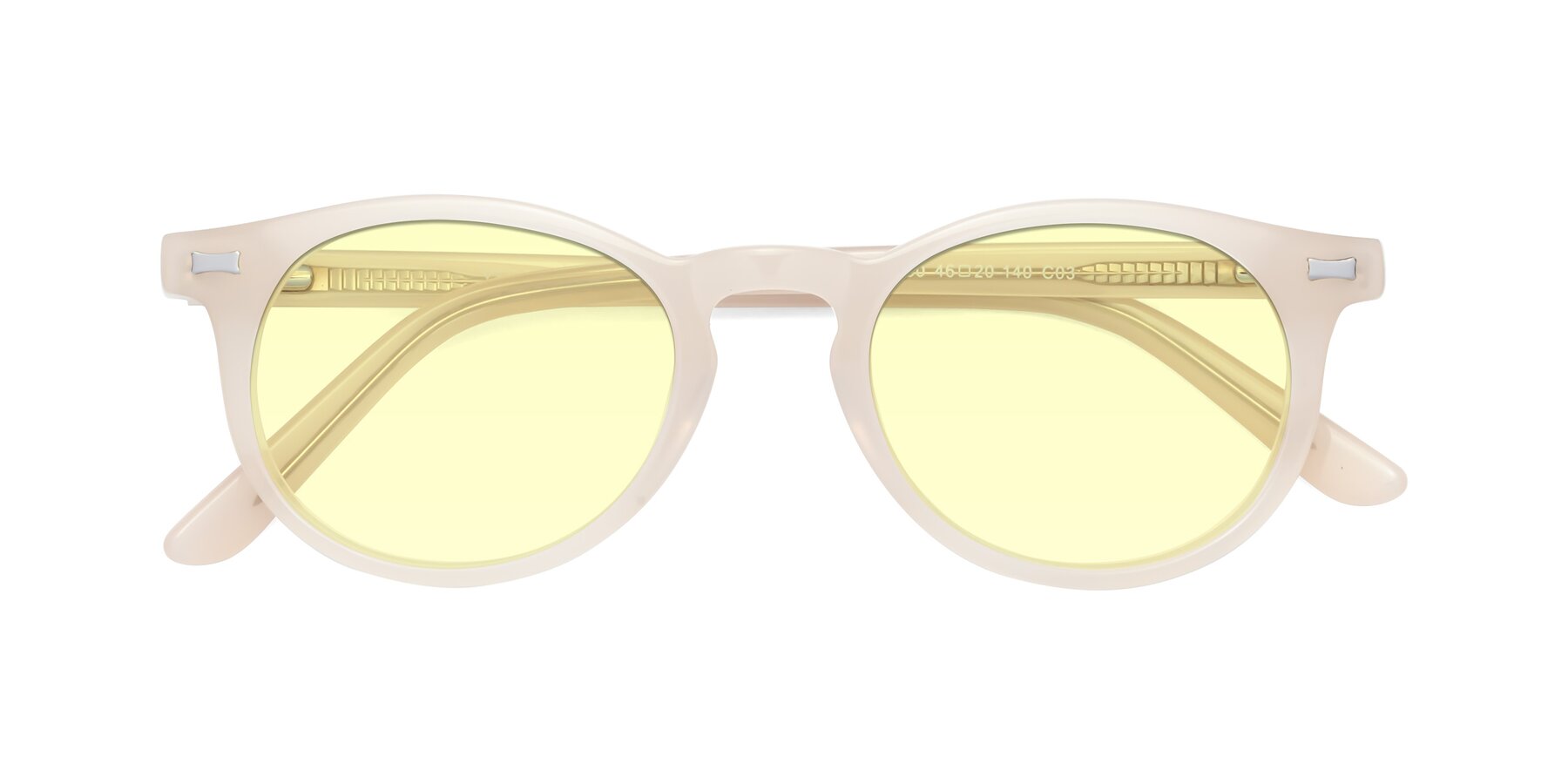 Folded Front of 17330 in Beige with Light Yellow Tinted Lenses