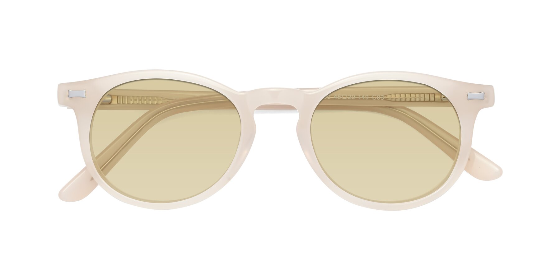 Folded Front of 17330 in Beige with Light Champagne Tinted Lenses
