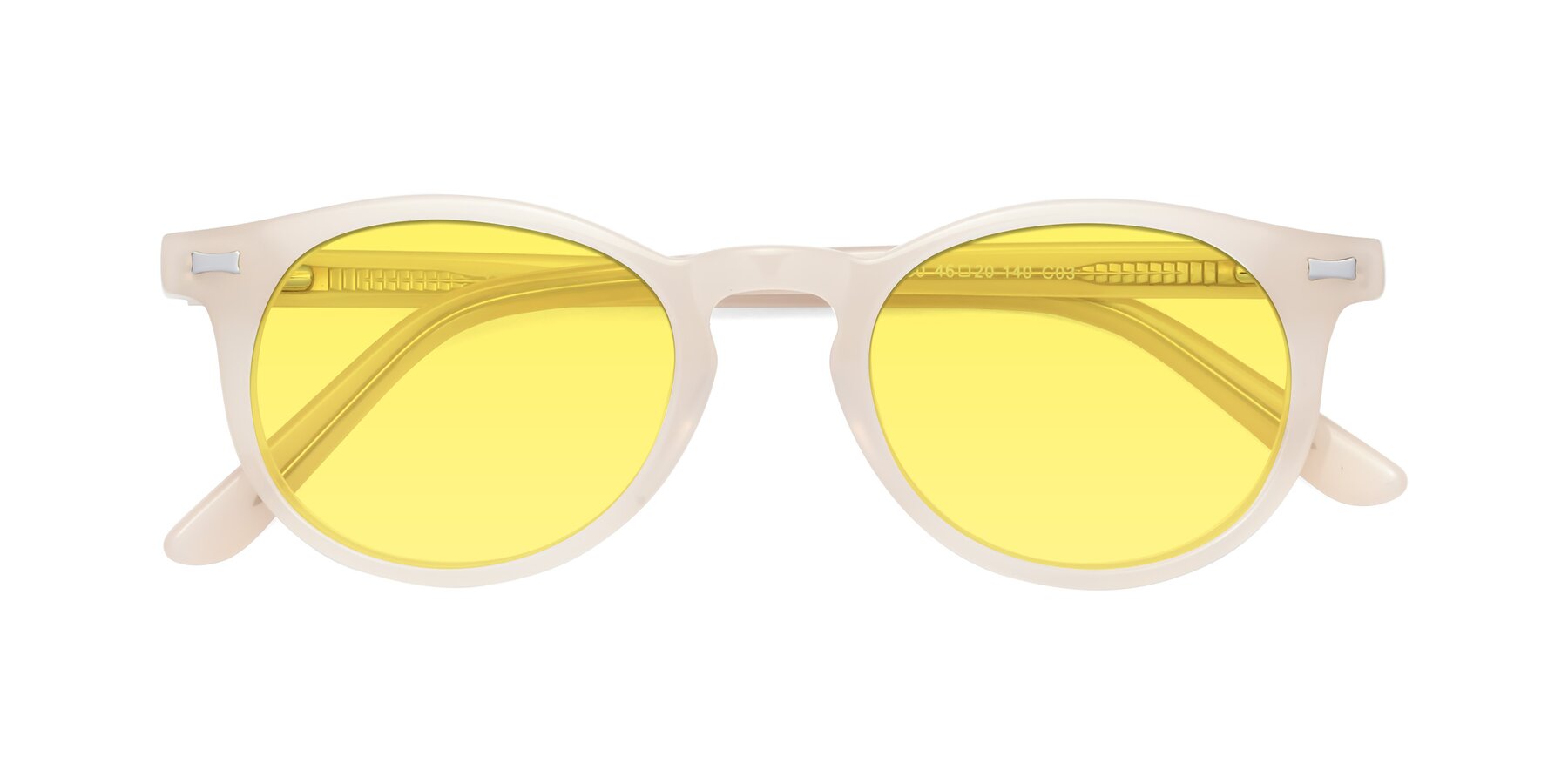 Folded Front of 17330 in Beige with Medium Yellow Tinted Lenses