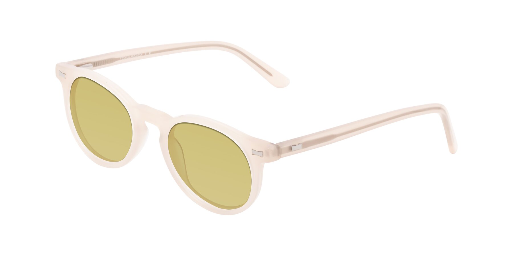 Angle of 17330 in Beige with Medium Champagne Tinted Lenses