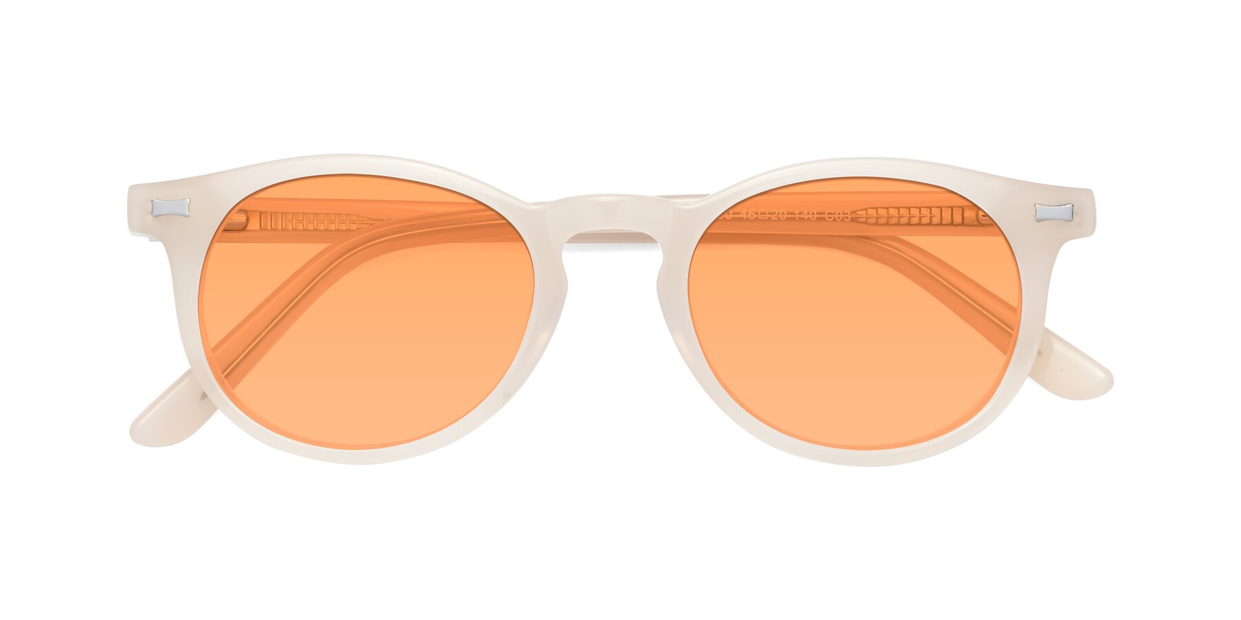 Folded Front of 17330 in Beige with Medium Orange Tinted Lenses