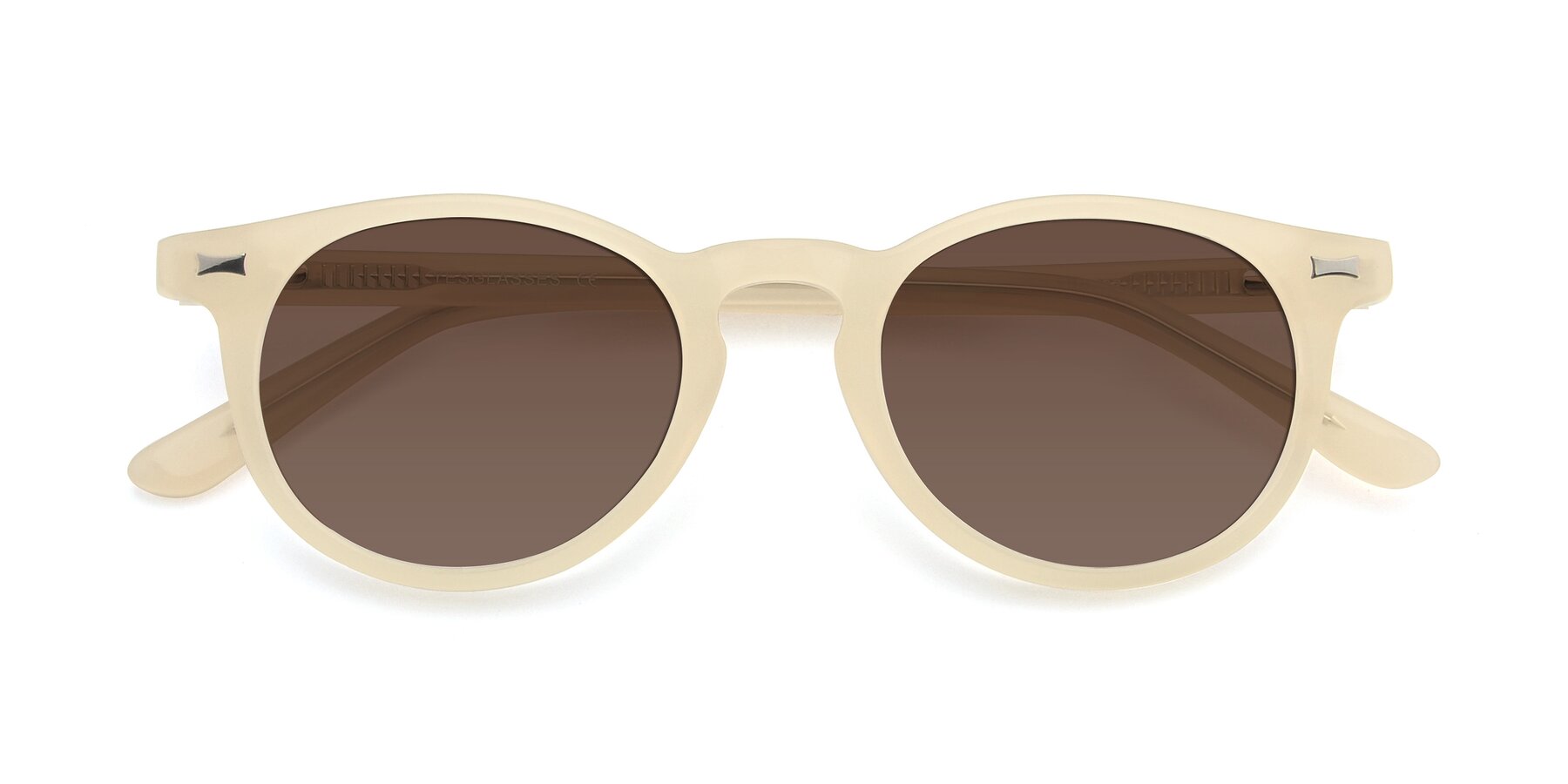 Folded Front of 17330 in Beige with Brown Tinted Lenses